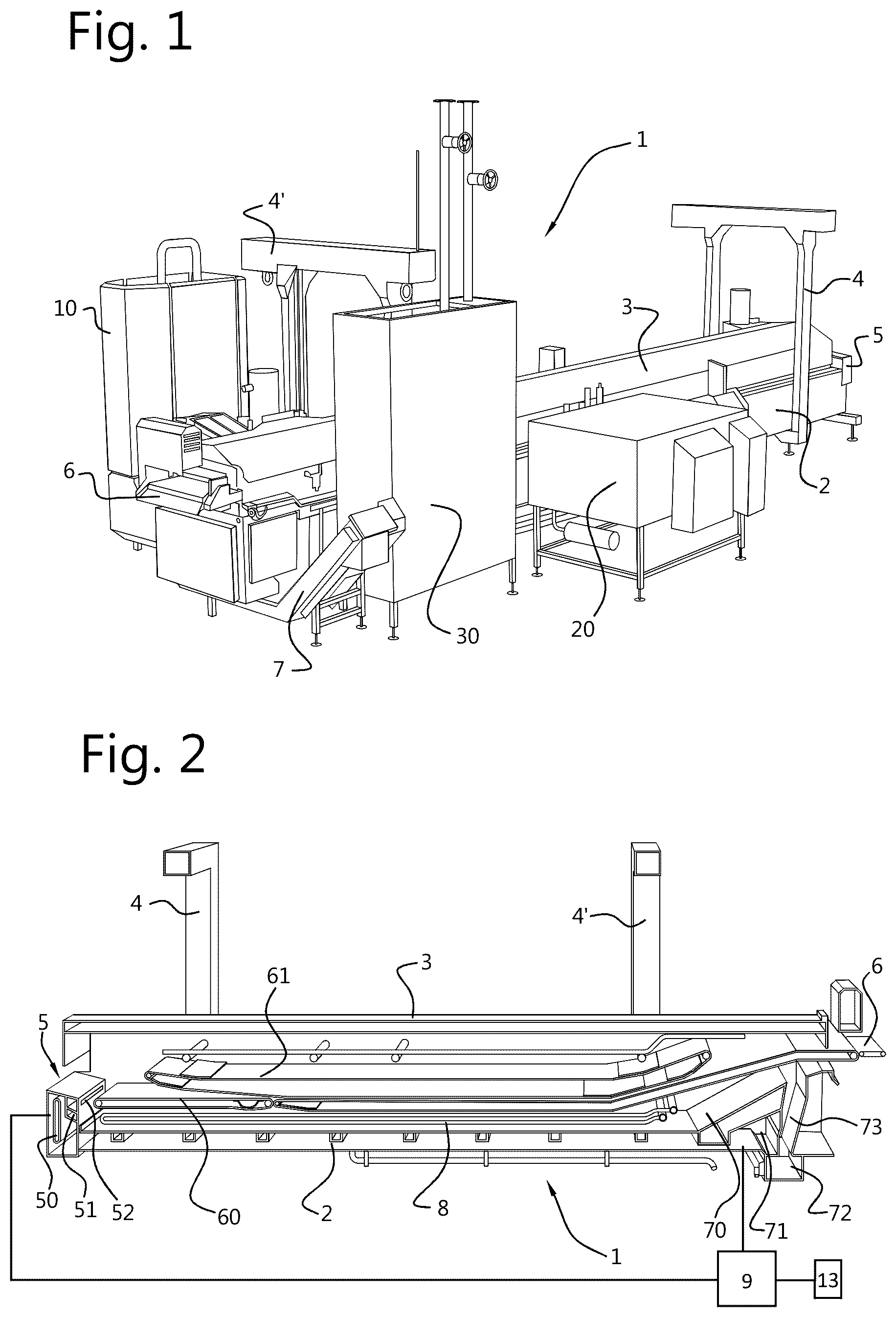 Patent US12396594 Figure 1 – Continuous frying device