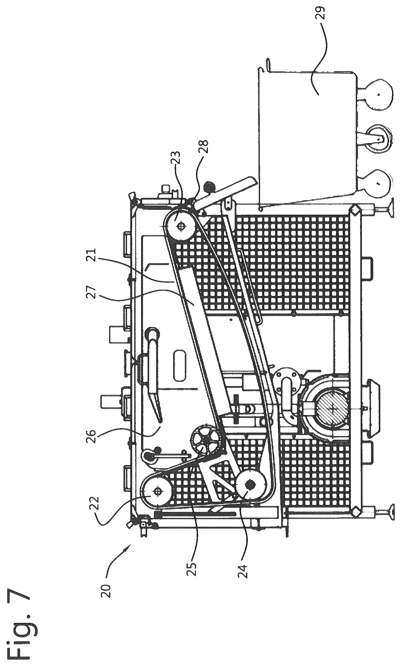 Patent US12396594 Figure 4 – Continuous frying device