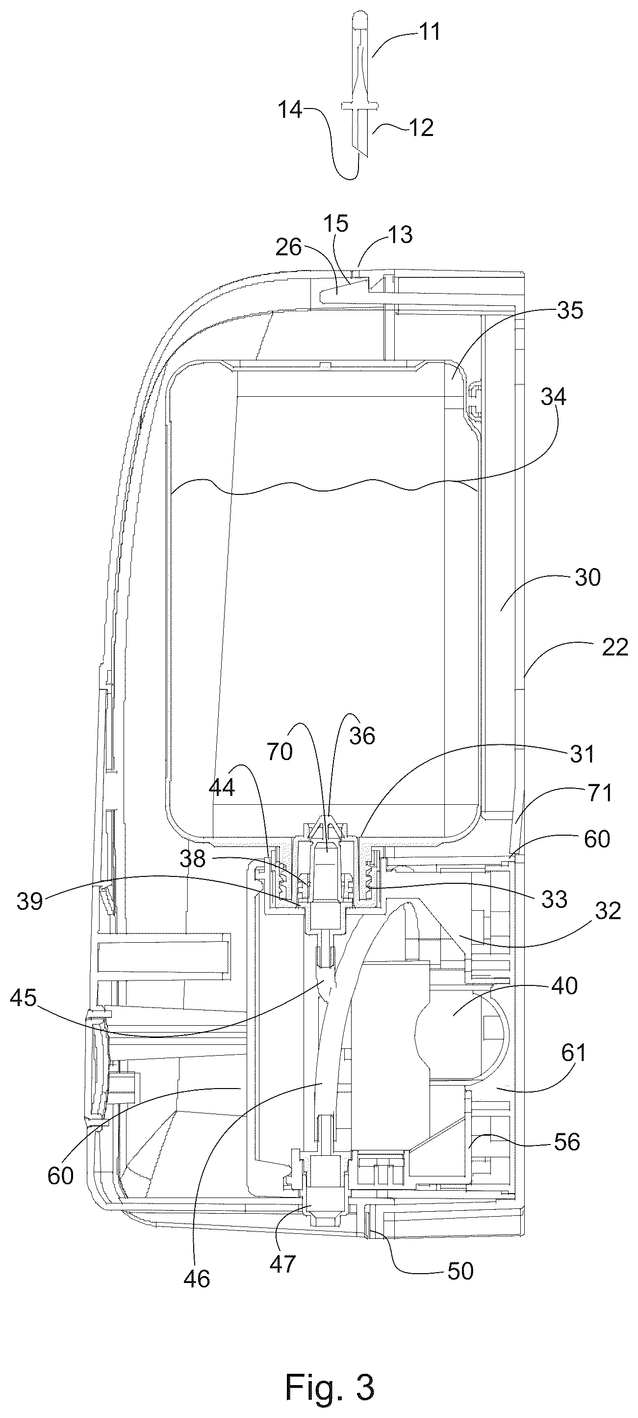 Patent US12396599 Figure 2 – Wall mount dispenser