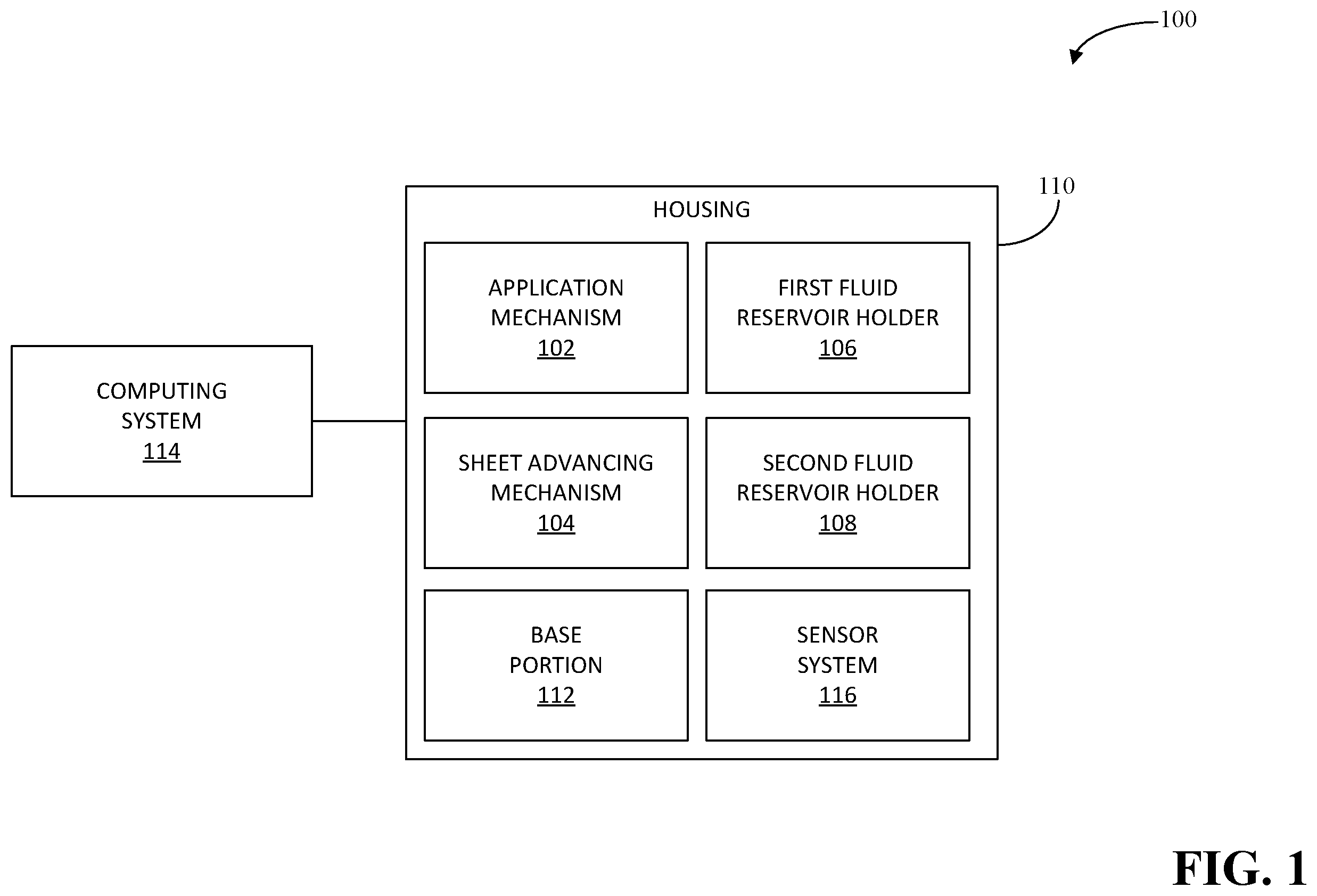 Patent US12396600 Figure 1 – Fluid dosing substrate dispenser