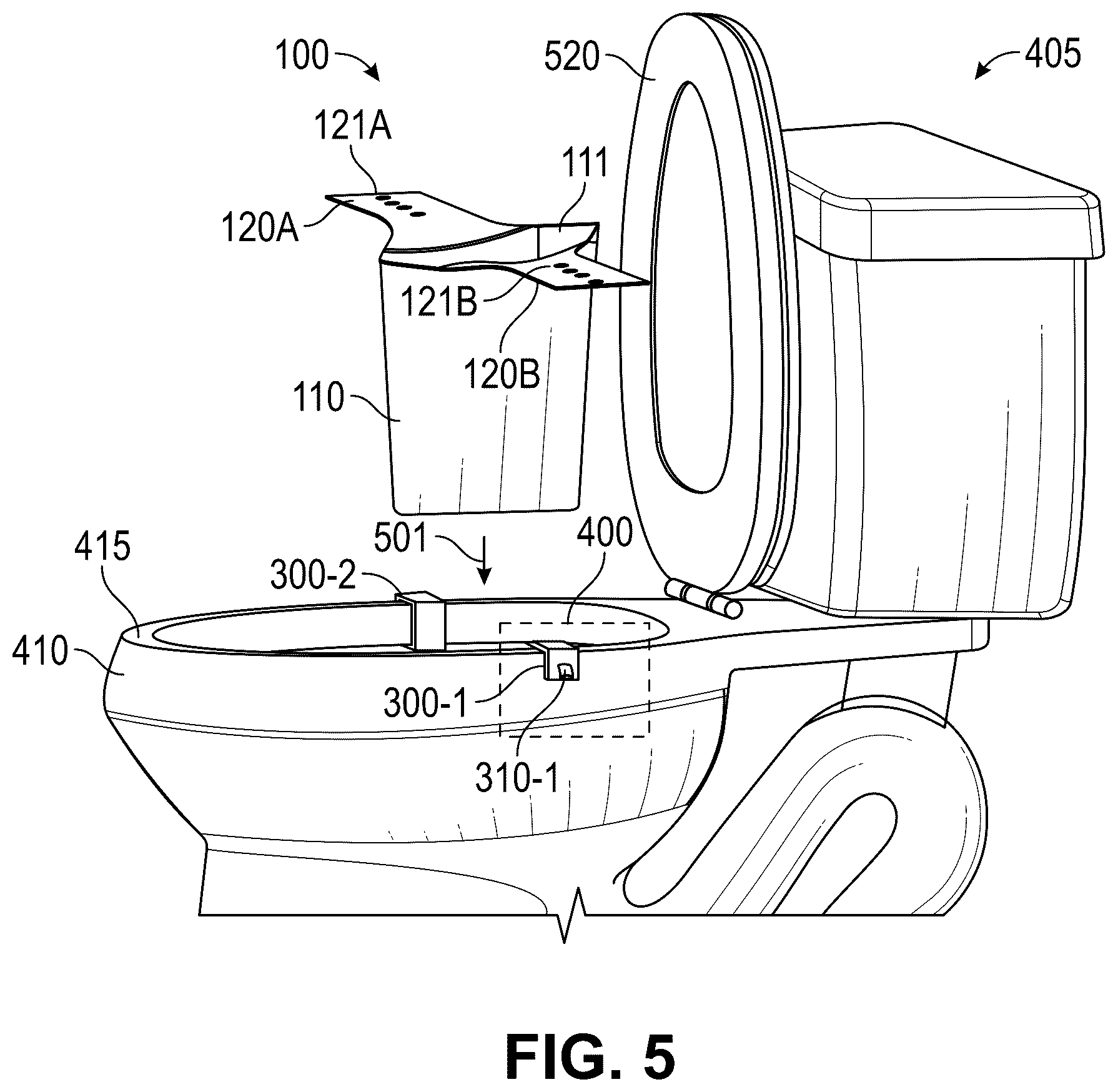 Patent US12396601 Figure 12 – Toilet shield
