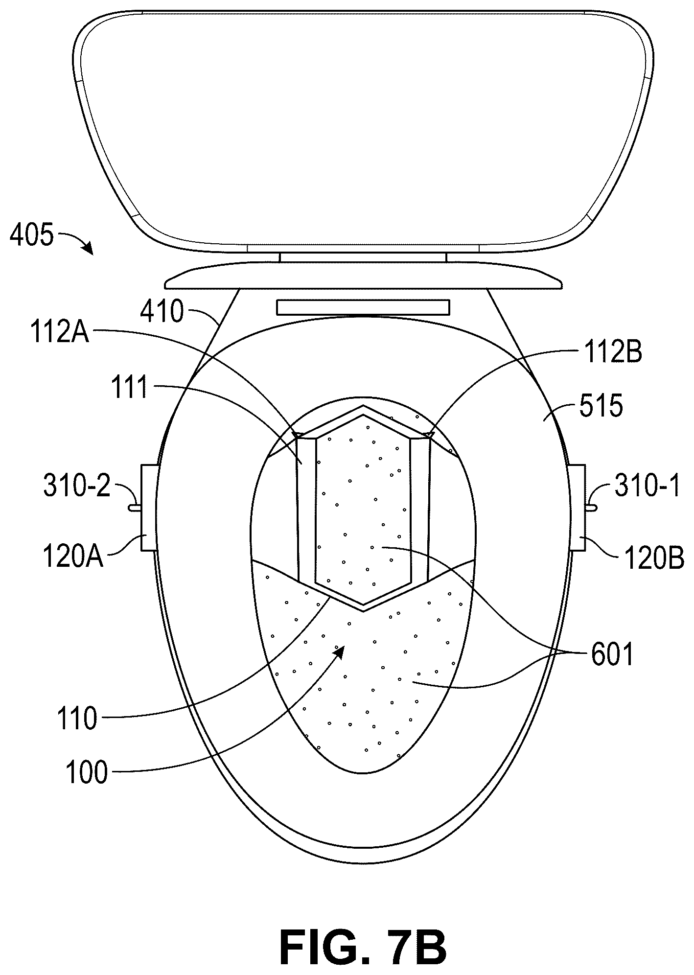 Patent US12396601 Figure 15 – Toilet shield