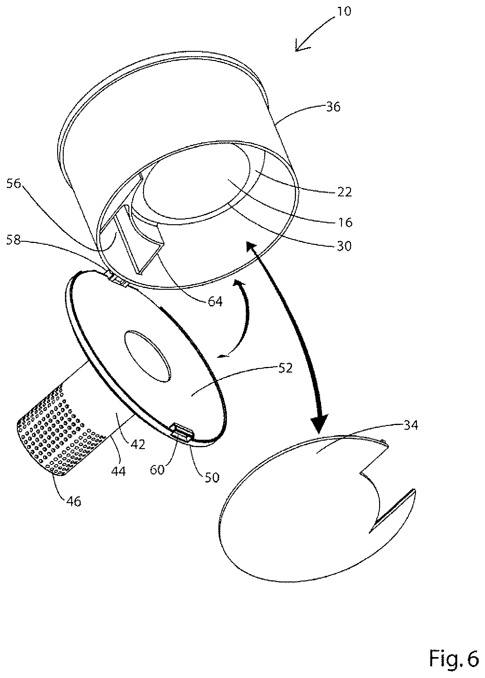Patent US12396604 Figure 8 – Configuration of a cyclone assembly and surface cleaning apparatus having same