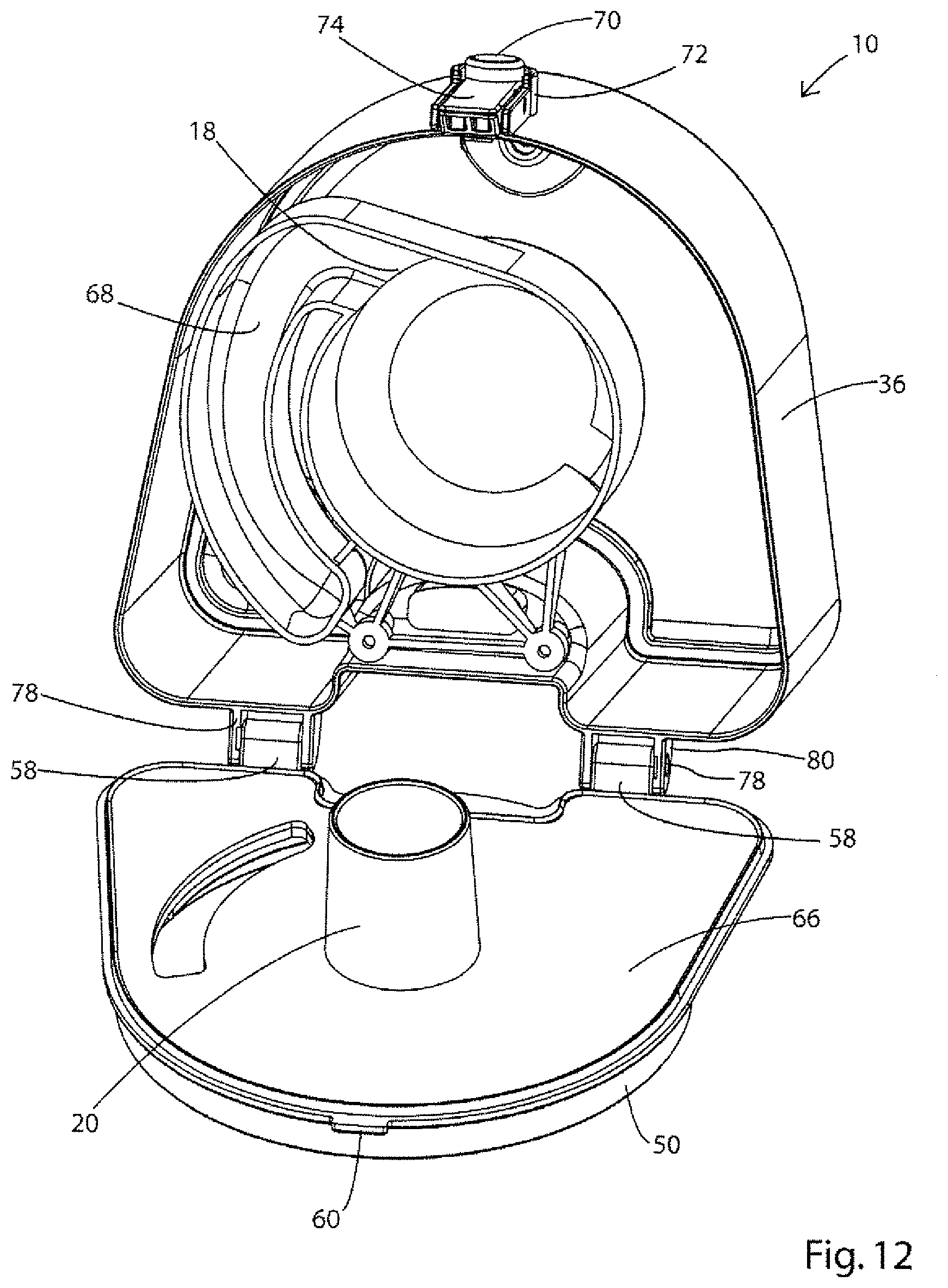 Patent US12396604 Figure 14 – Configuration of a cyclone assembly and surface cleaning apparatus having same