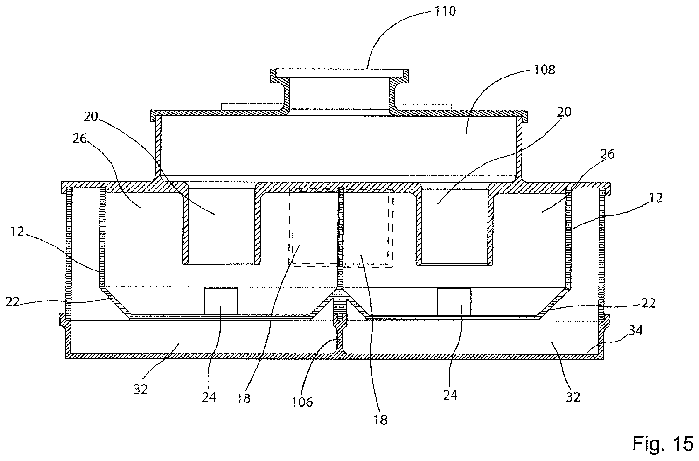 Patent US12396604 Figure 17 – Configuration of a cyclone assembly and surface cleaning apparatus having same