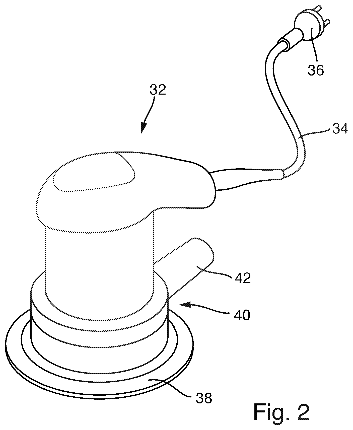 Patent US12396605 Figure 2 – Pneumatic tube or hose for releasable airtight connection to a pneumatic port and respective pneumatic port