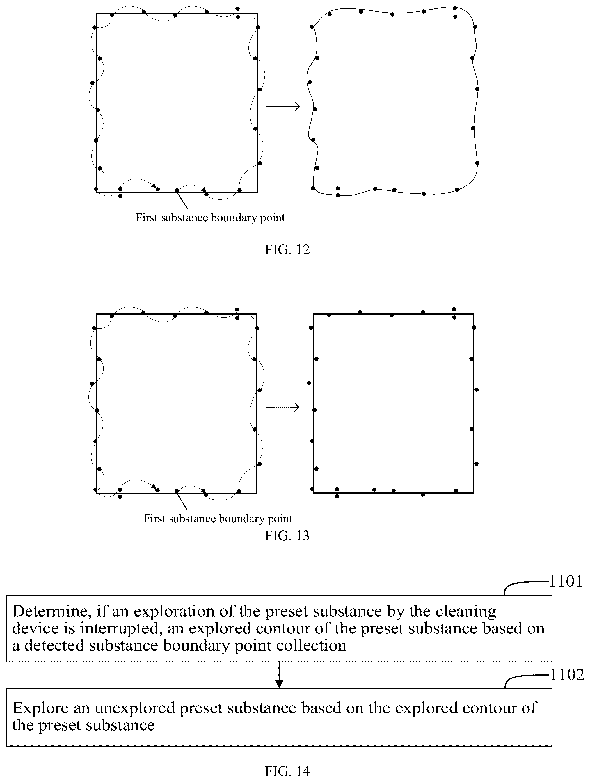 Patent US12396610 Figure 6 – Method and apparatus for exploring substance contour on ground, and cleaning device