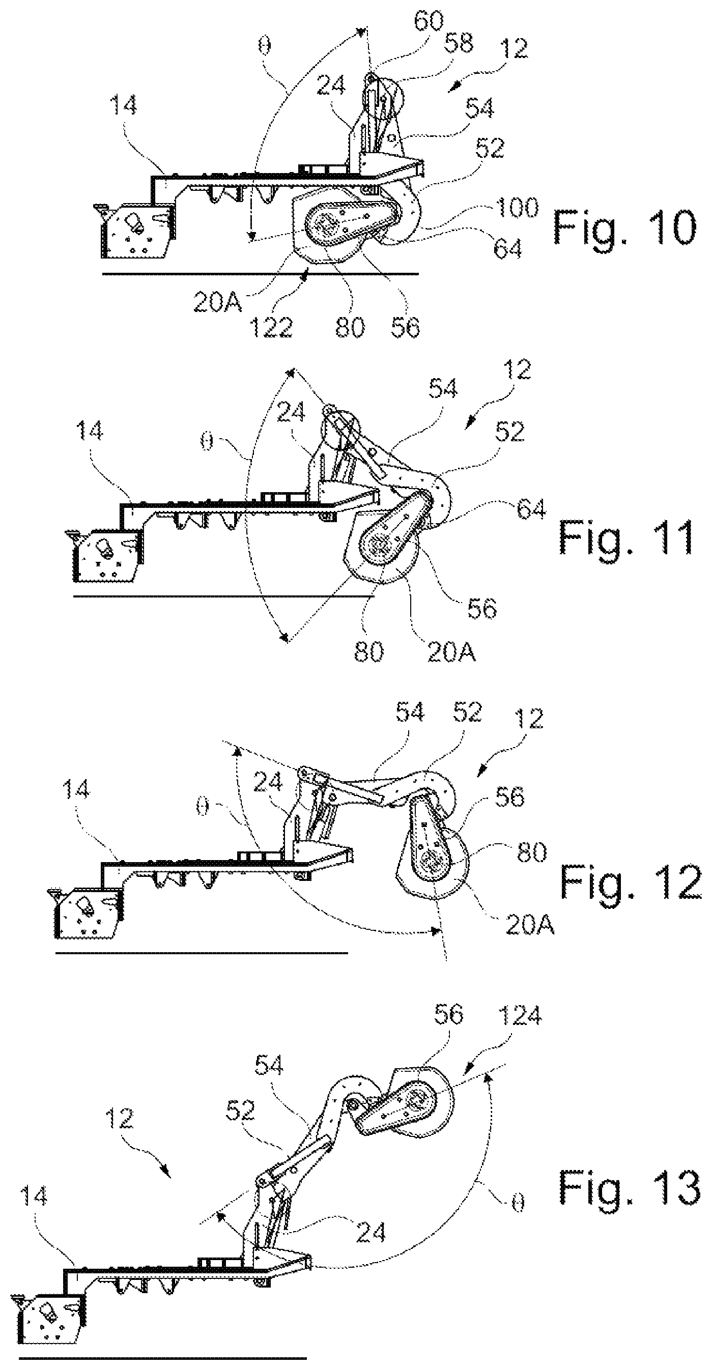 Patent US12396611 Figure 10 – High-dump hopper for floor cleaning machine and method for cleaning a floor
