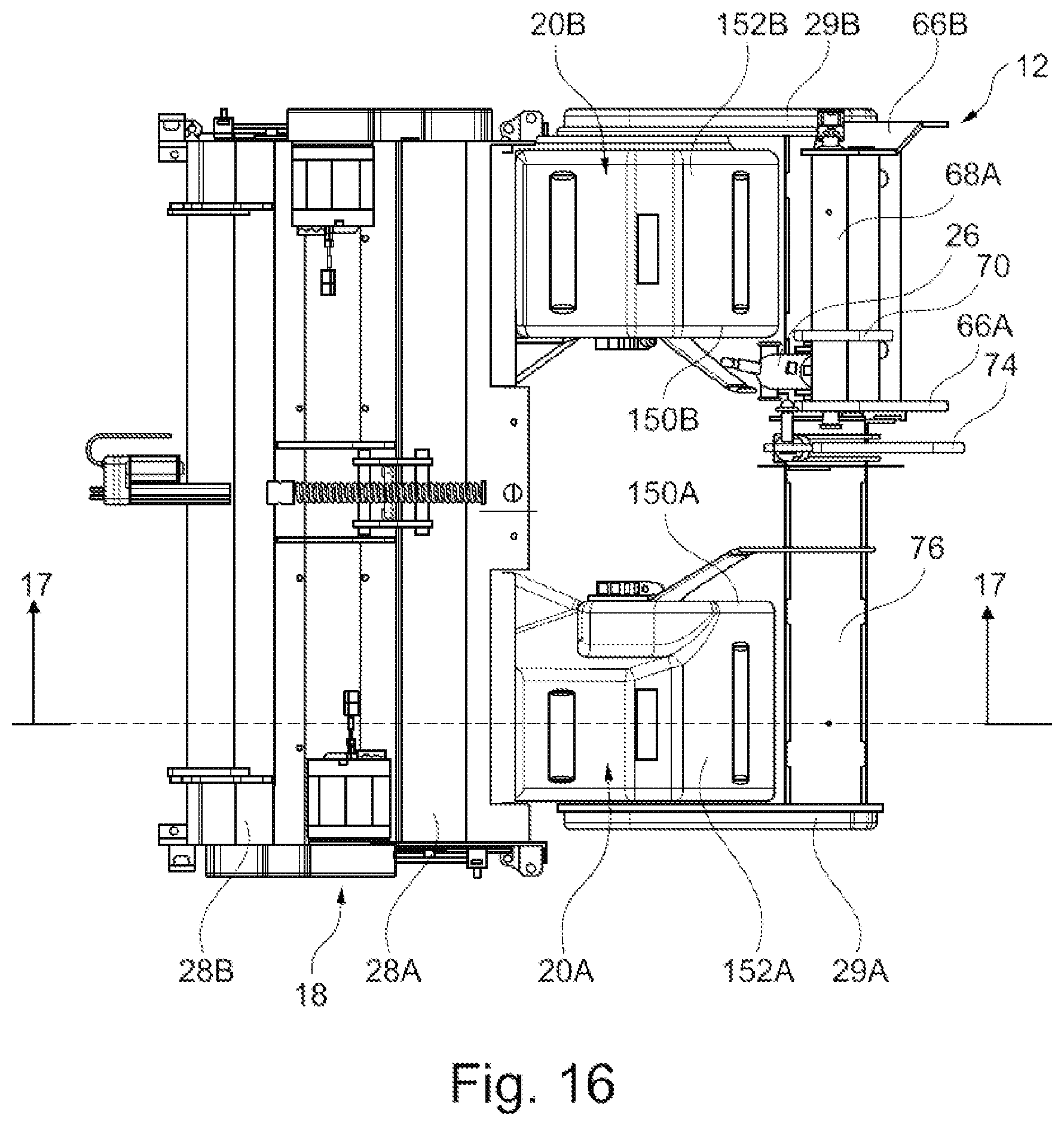 Patent US12396611 Figure 13 – High-dump hopper for floor cleaning machine and method for cleaning a floor