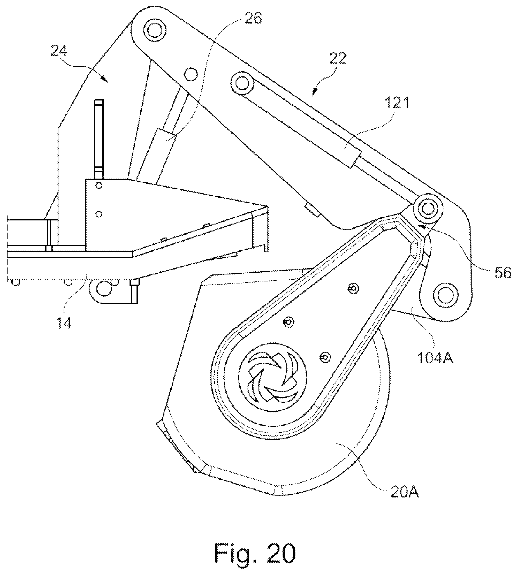 Patent US12396611 Figure 17 – High-dump hopper for floor cleaning machine and method for cleaning a floor
