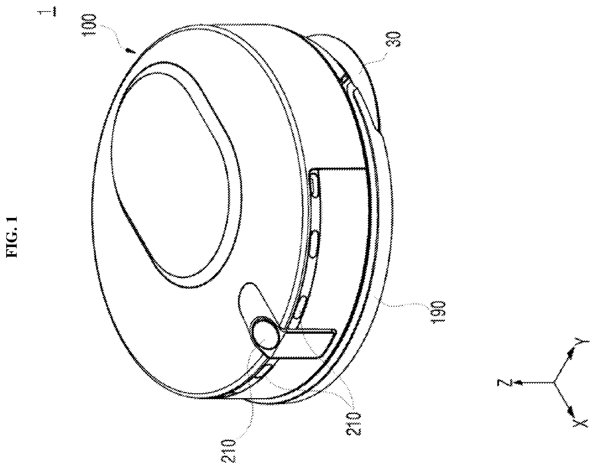 Patent US12396612 — Robot vacuum — Figure 1