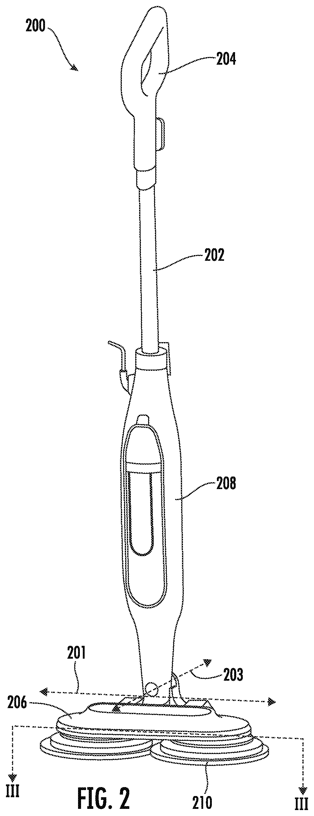 Patent US12396613 Figure 2 – Steam cleaning apparatus