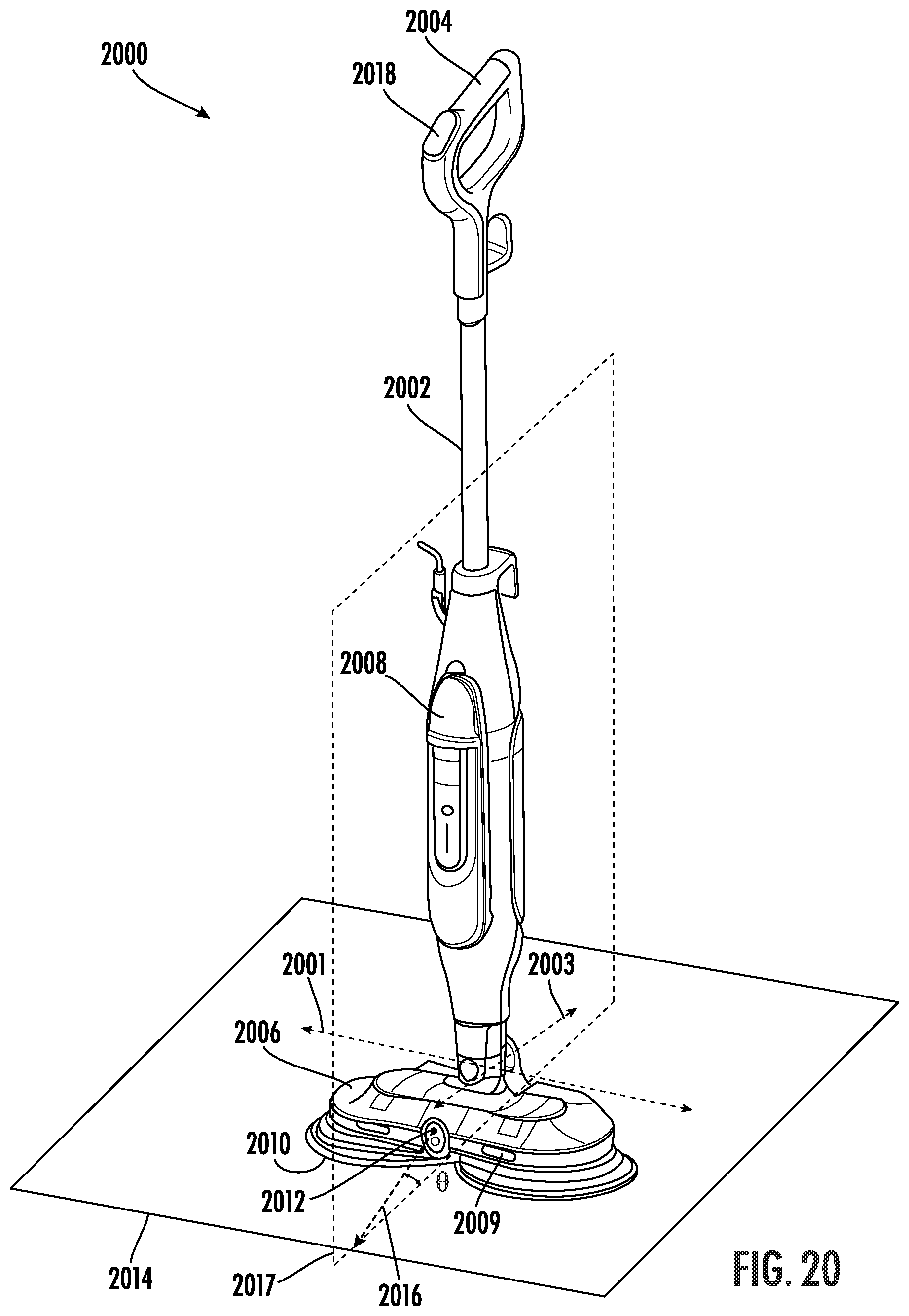 Patent US12396613 Figure 16 – Steam cleaning apparatus