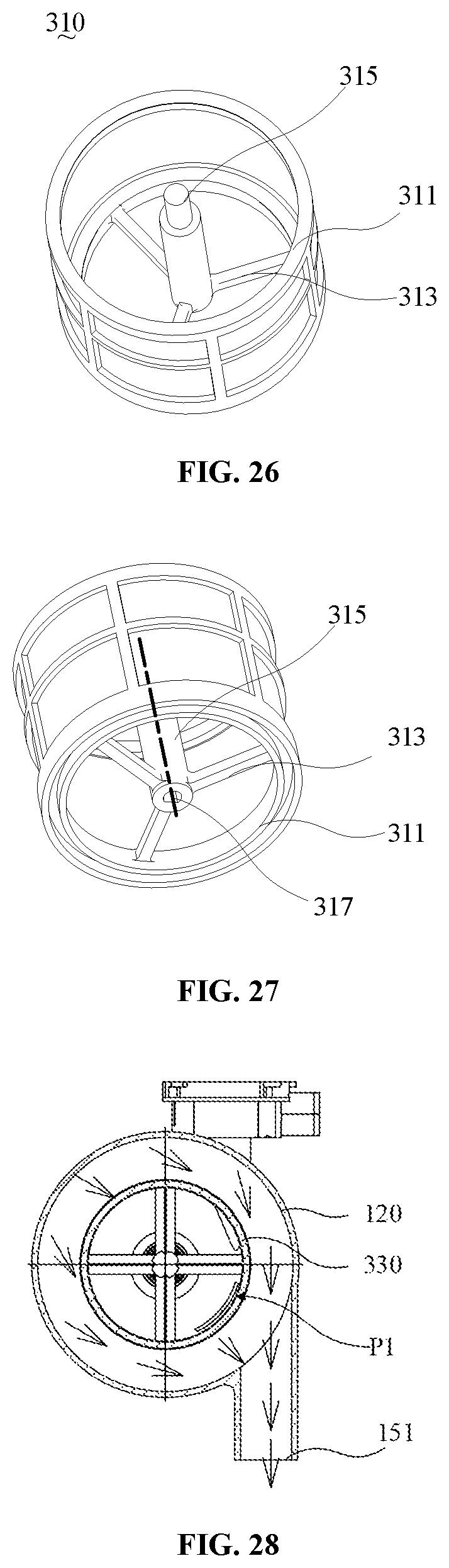 Patent US12396614 Figure 13 – Tableware washing apparatus and filtering device thereof