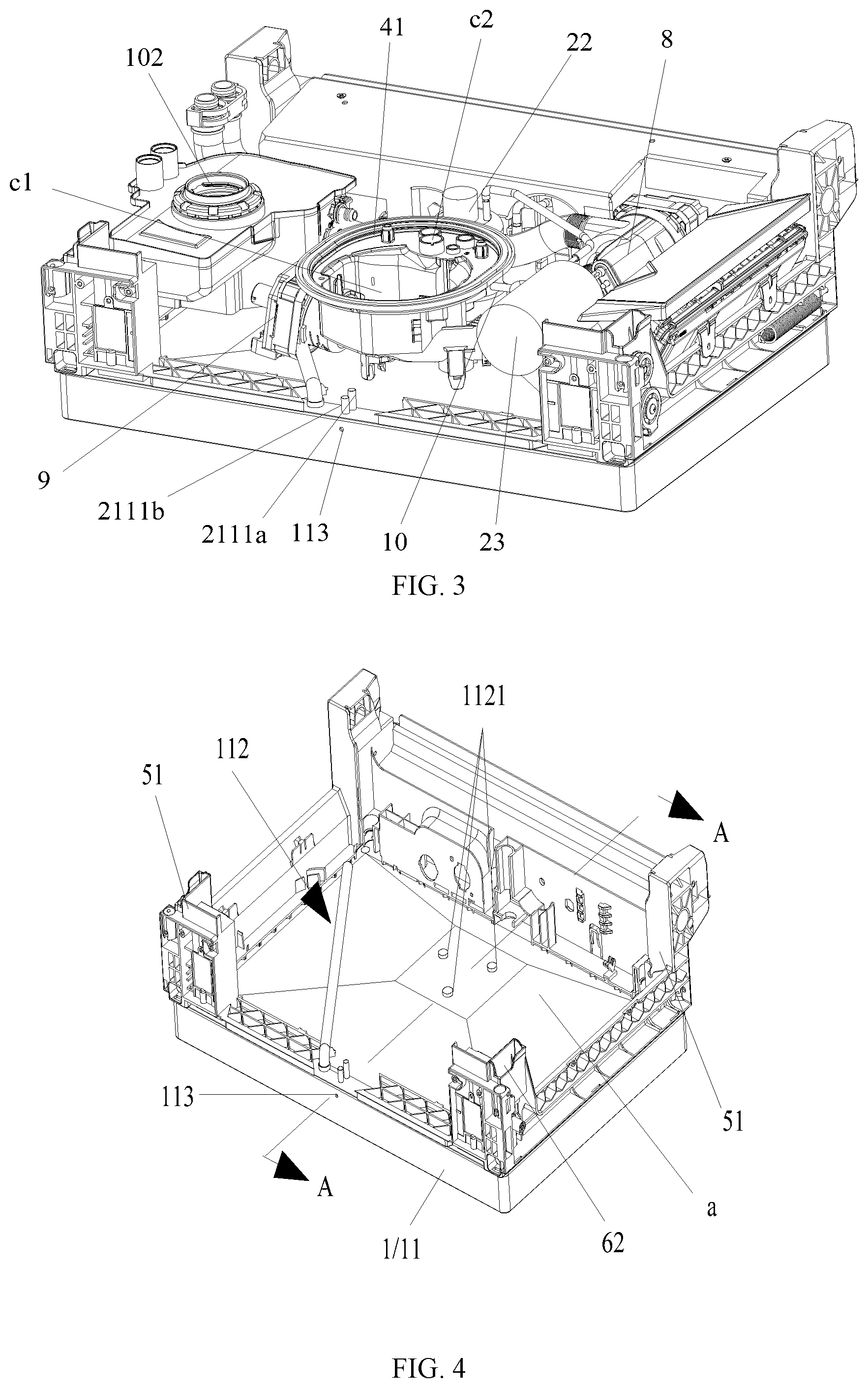 Patent US12396615 Figure 3 – Heat pump dishwasher