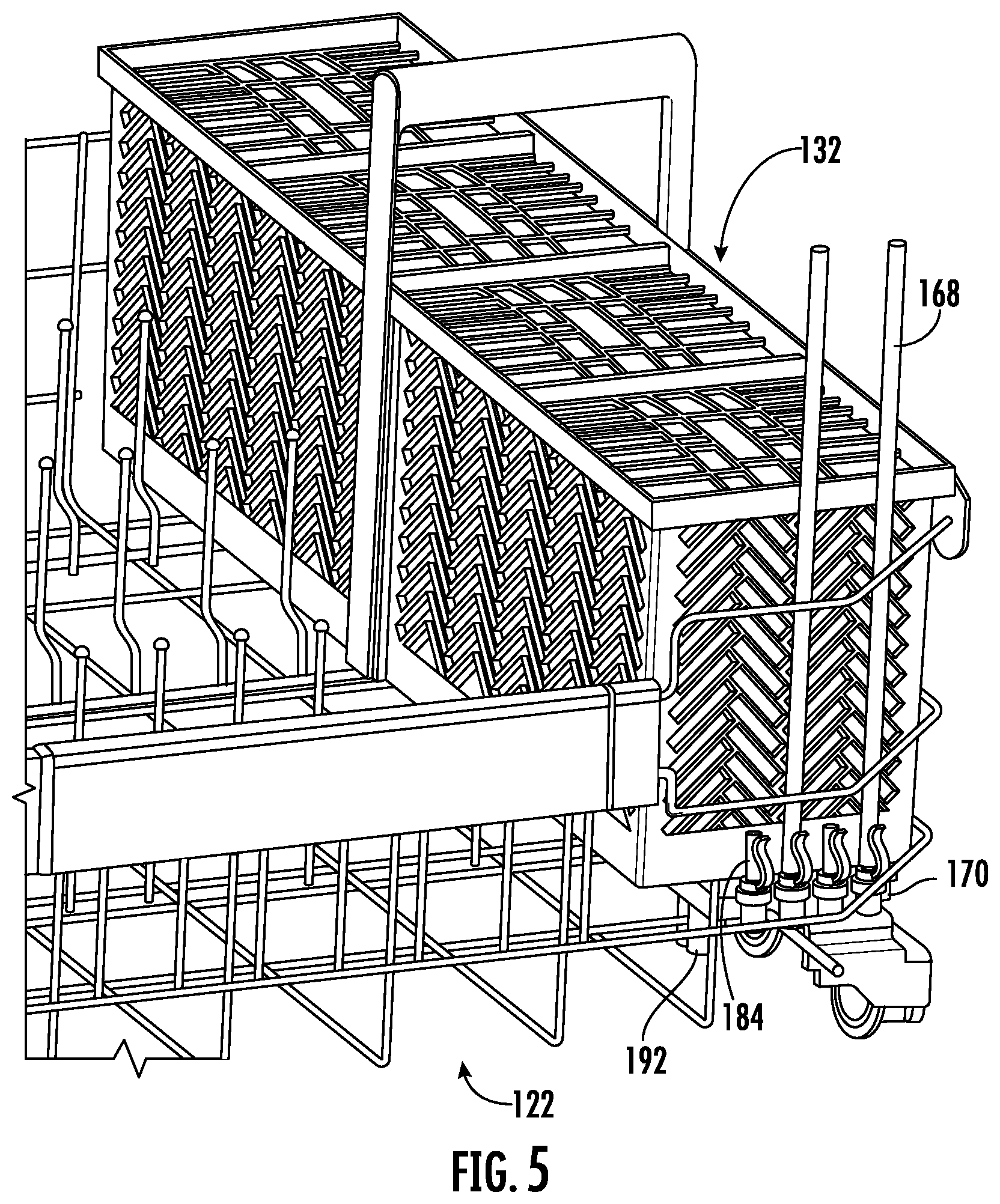 Patent US12396616 Figure 4 – Straw holder assembly for a dishwasher appliance