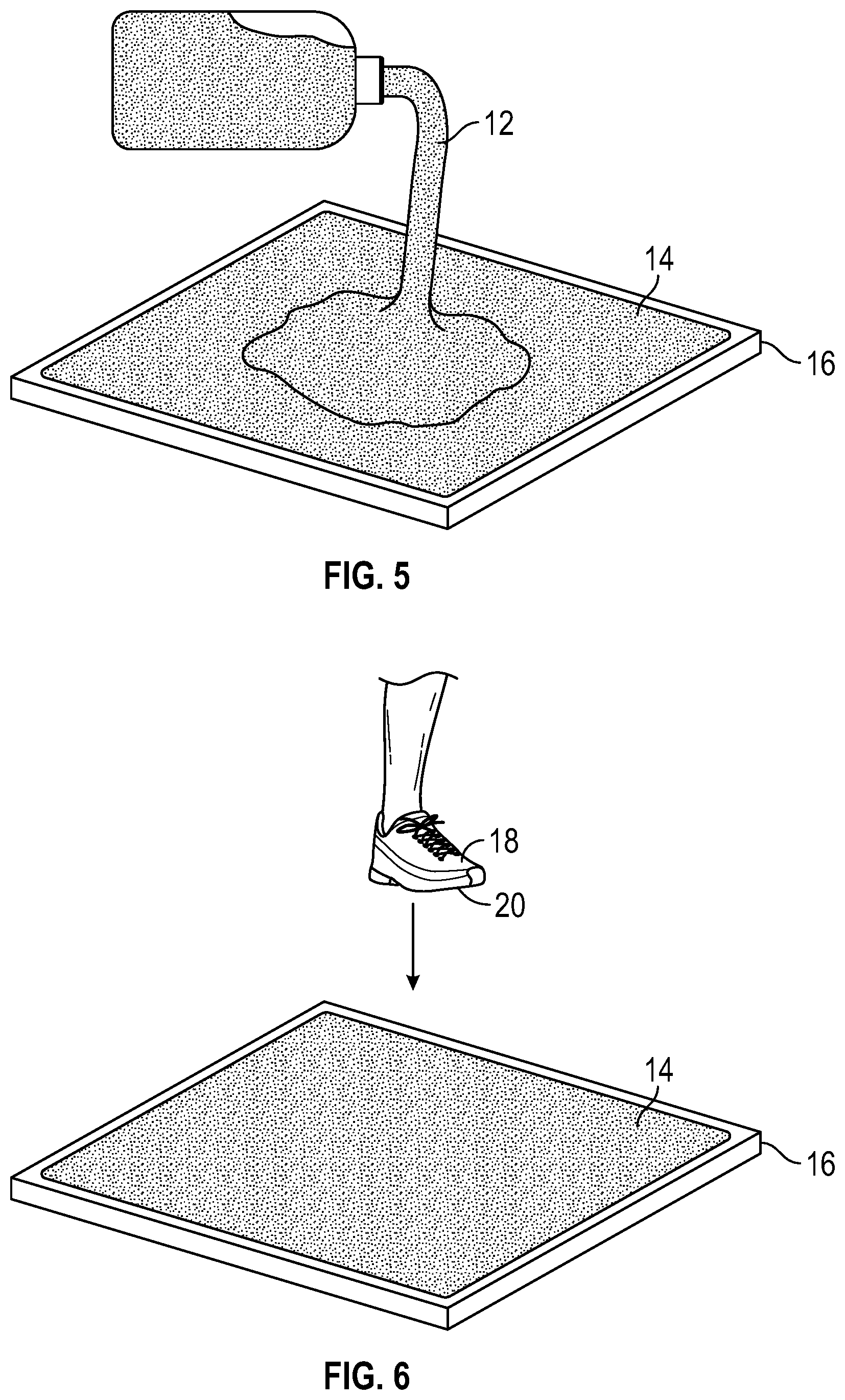 Patent US12396617 Figure 3 – Shoe sanitizing method