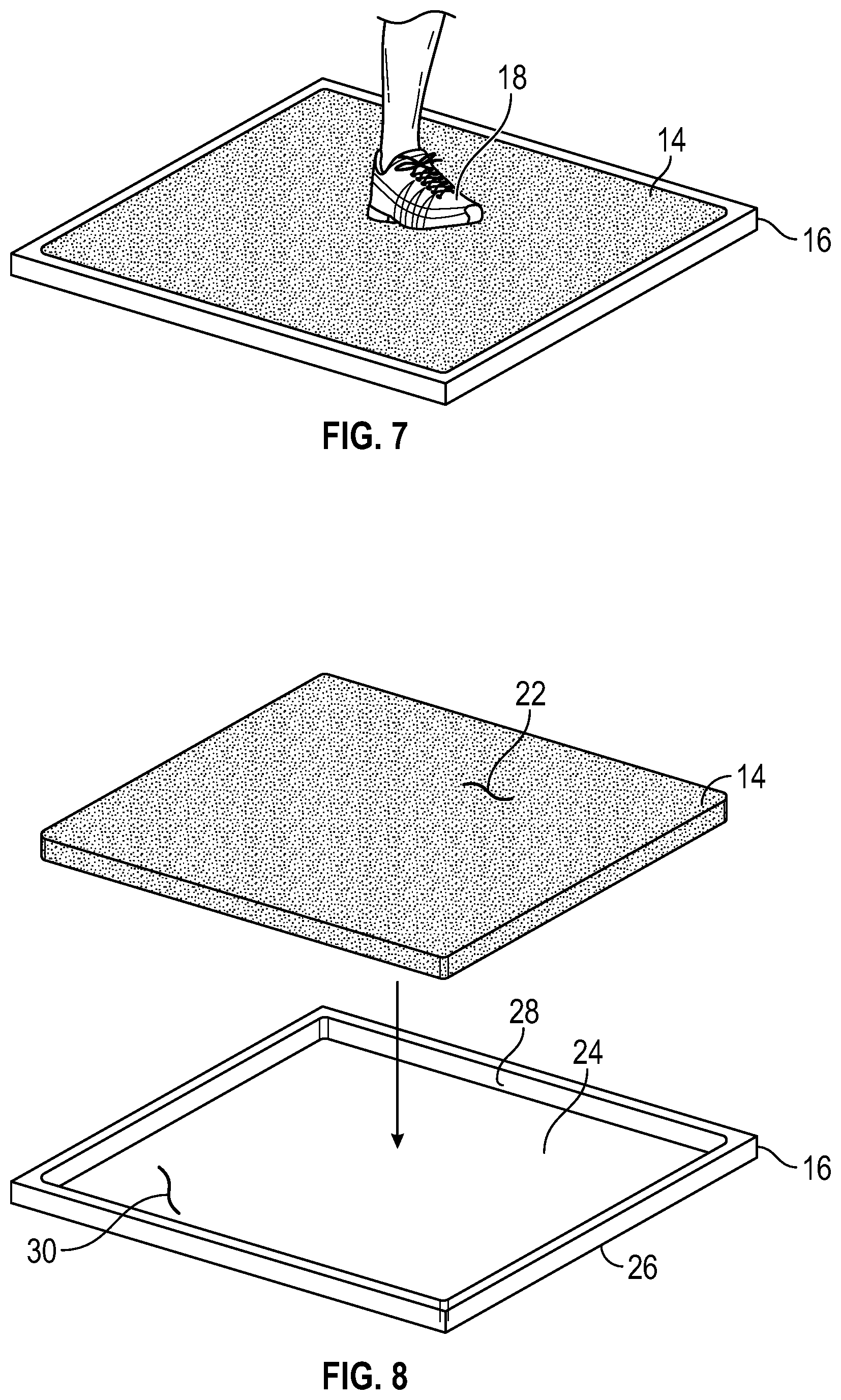 Patent US12396617 Figure 4 – Shoe sanitizing method
