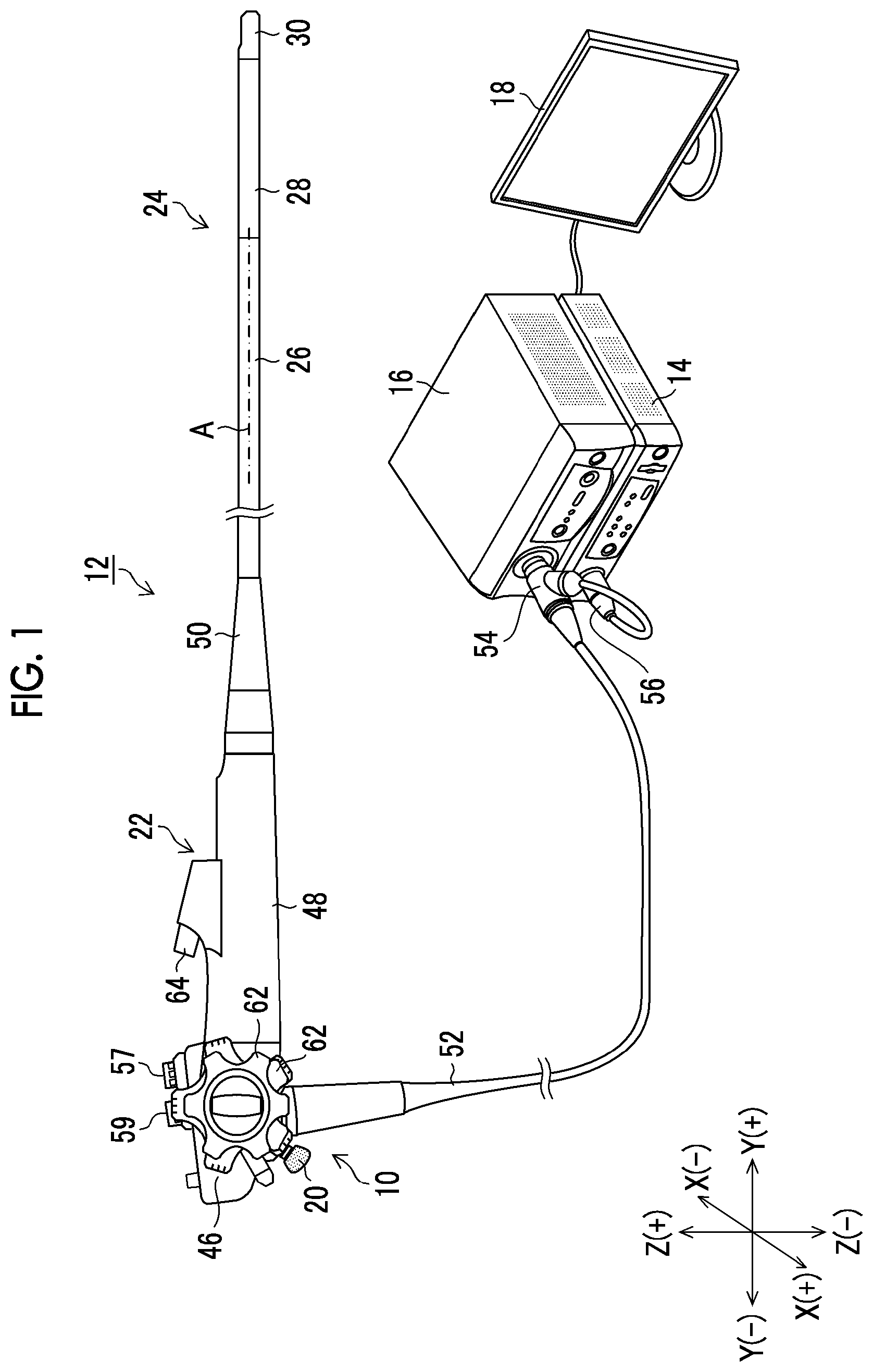 Patent US12396622 Figure 1 – Endoscope