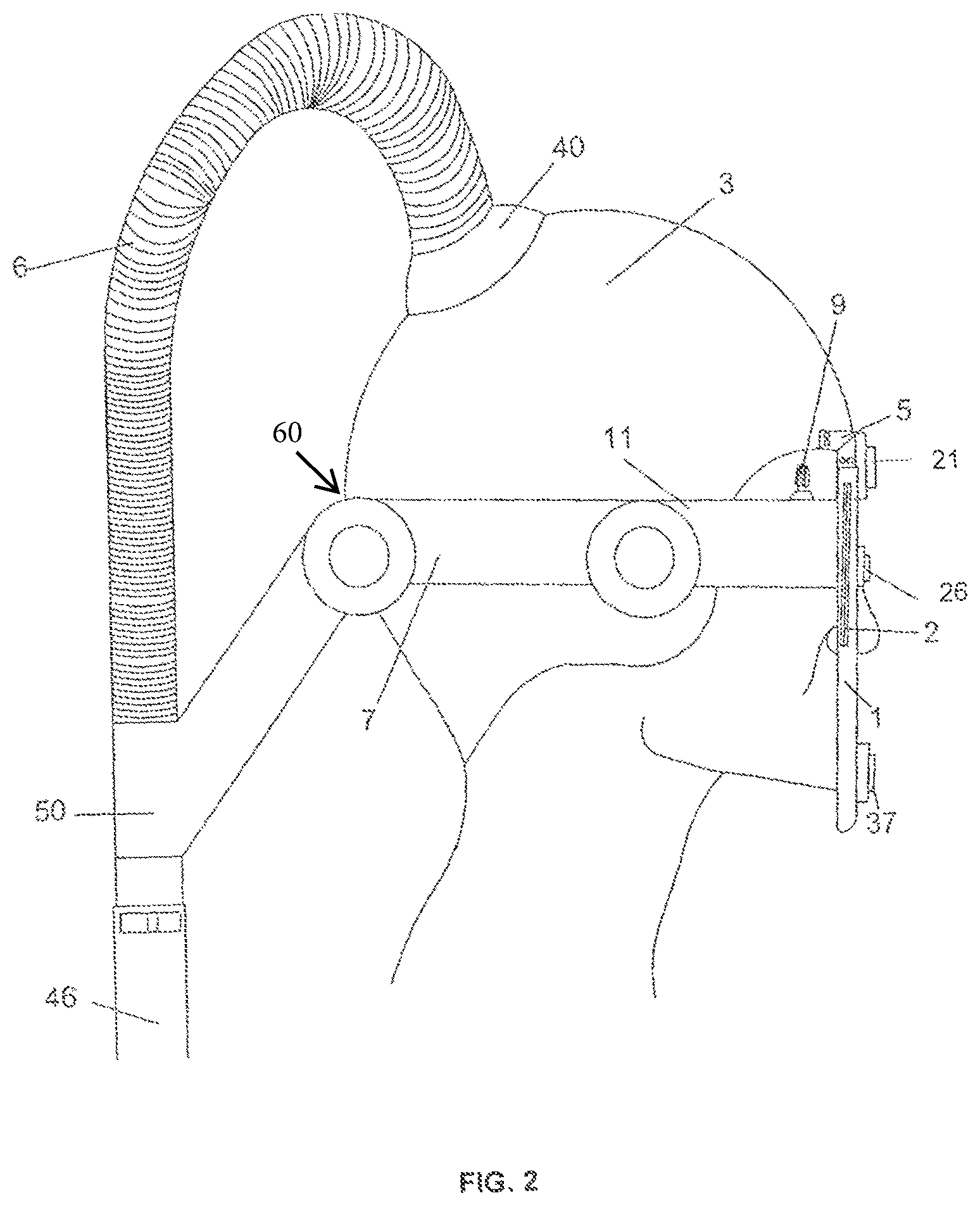 Patent US12396636 Figure 2 – Ergonomic refraction station and method for using same