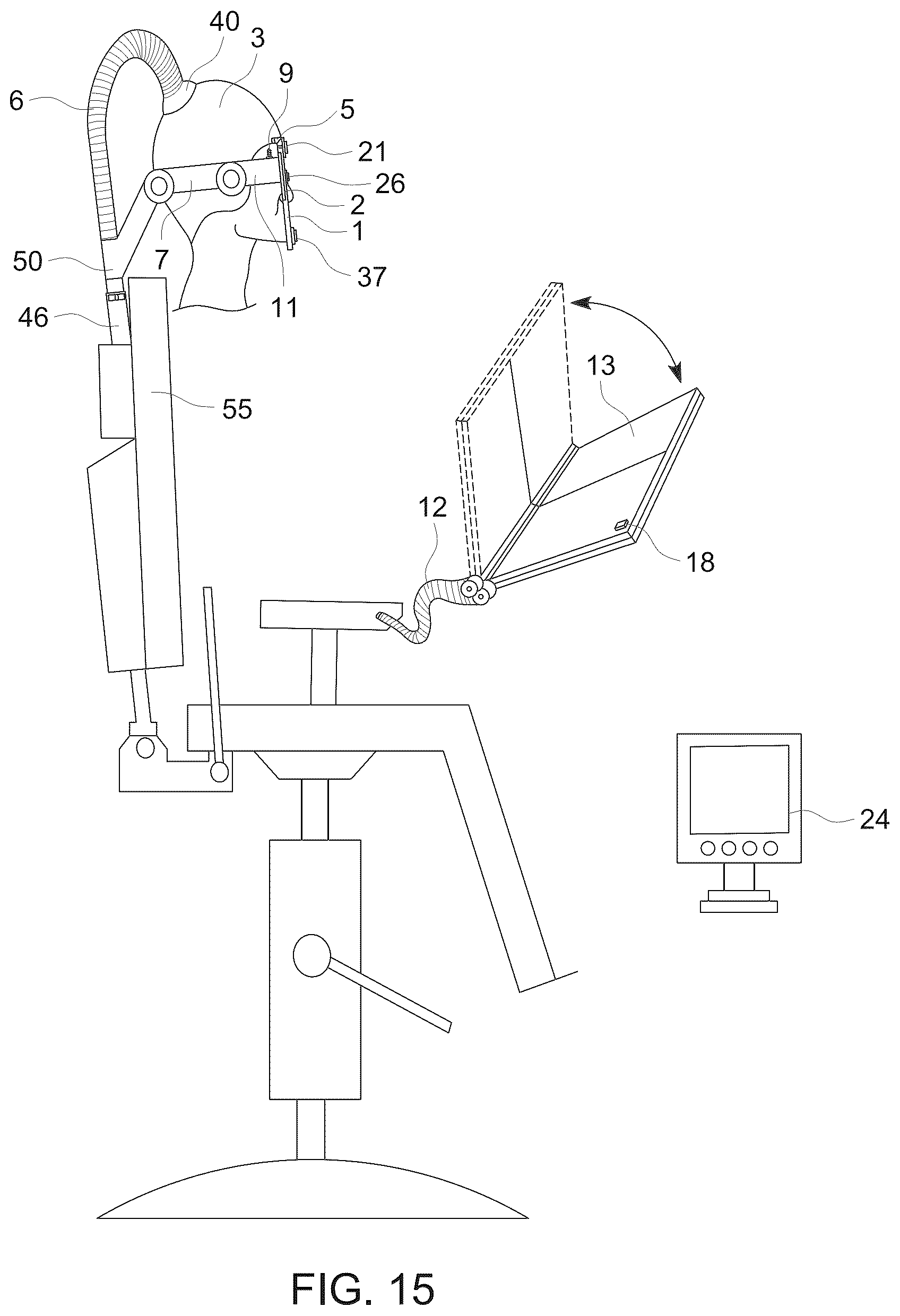 Patent US12396636 Figure 15 – Ergonomic refraction station and method for using same