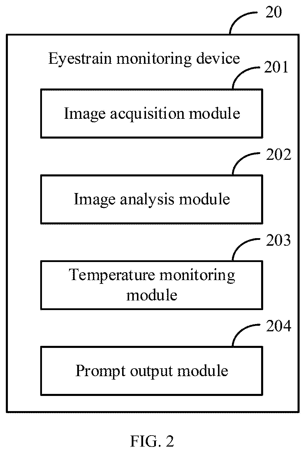 Patent US12396637 Figure 2 – Method for monitoring eye strain, electronic device, and storage medium