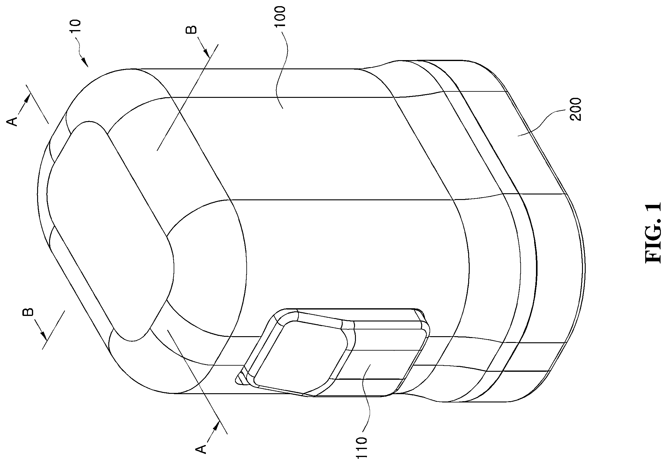 Patent US12396665 Figure 1 – Continuous blood glucose measurement apparatus