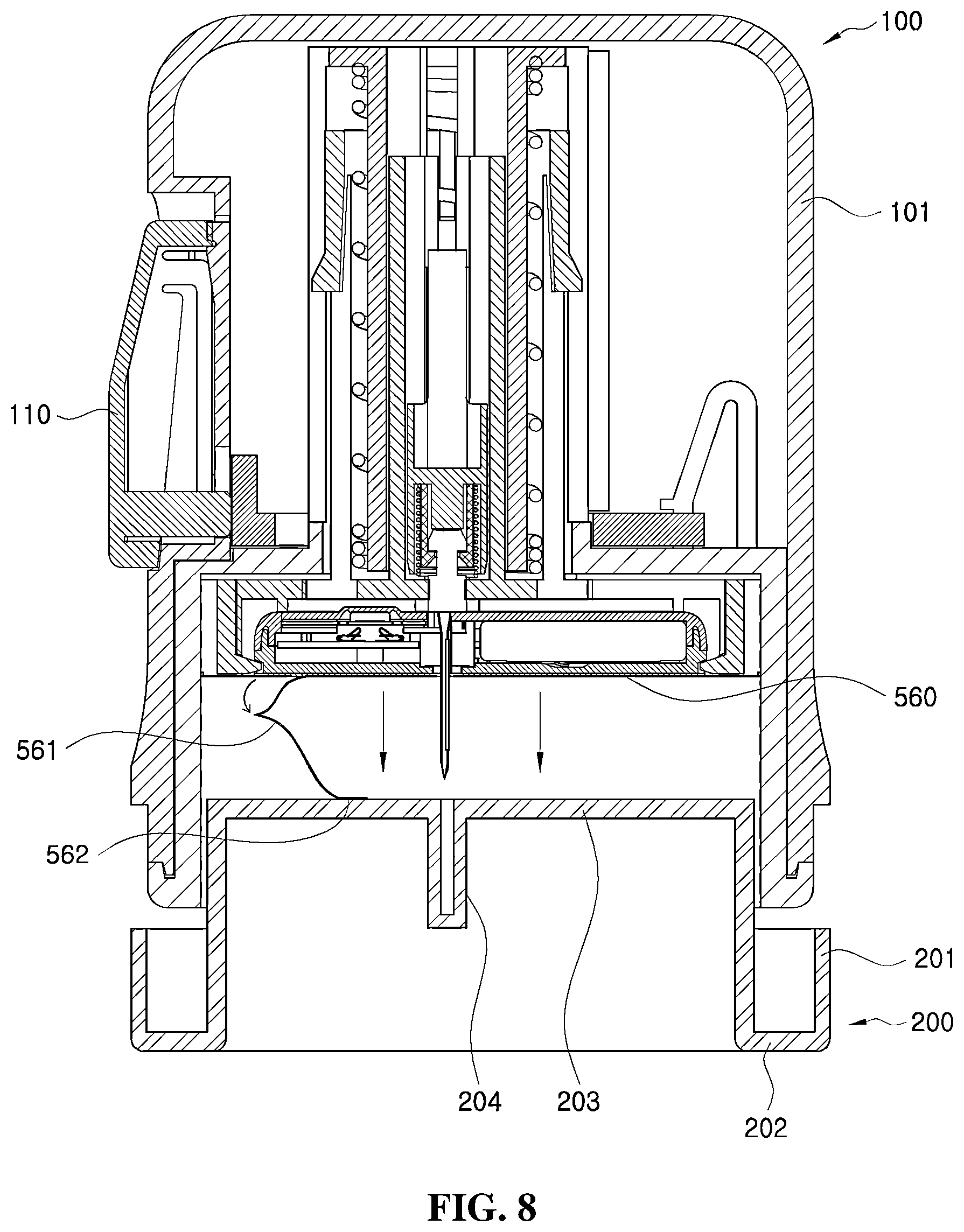 Patent US12396665 Figure 8 – Continuous blood glucose measurement apparatus