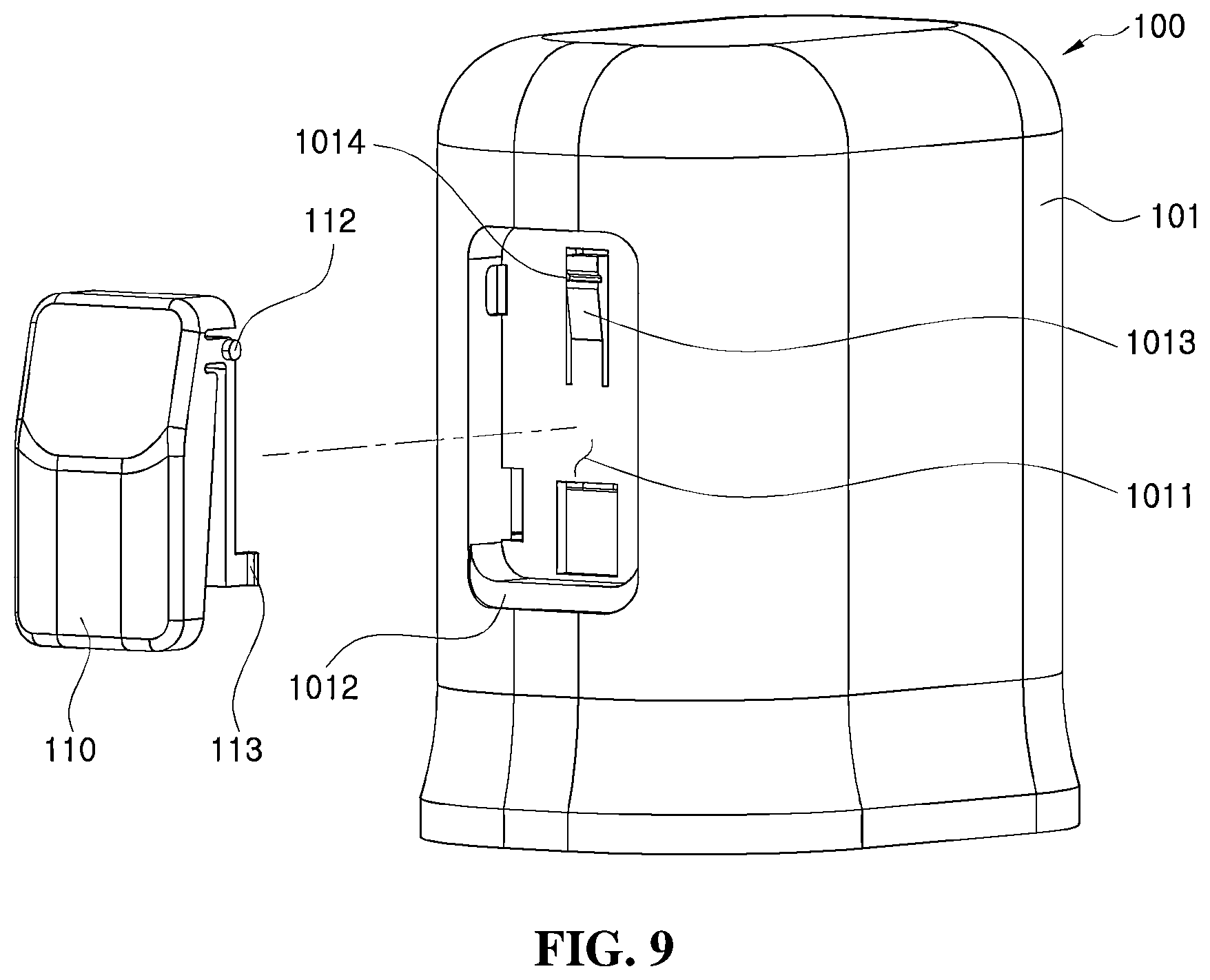Patent US12396665 Figure 9 – Continuous blood glucose measurement apparatus
