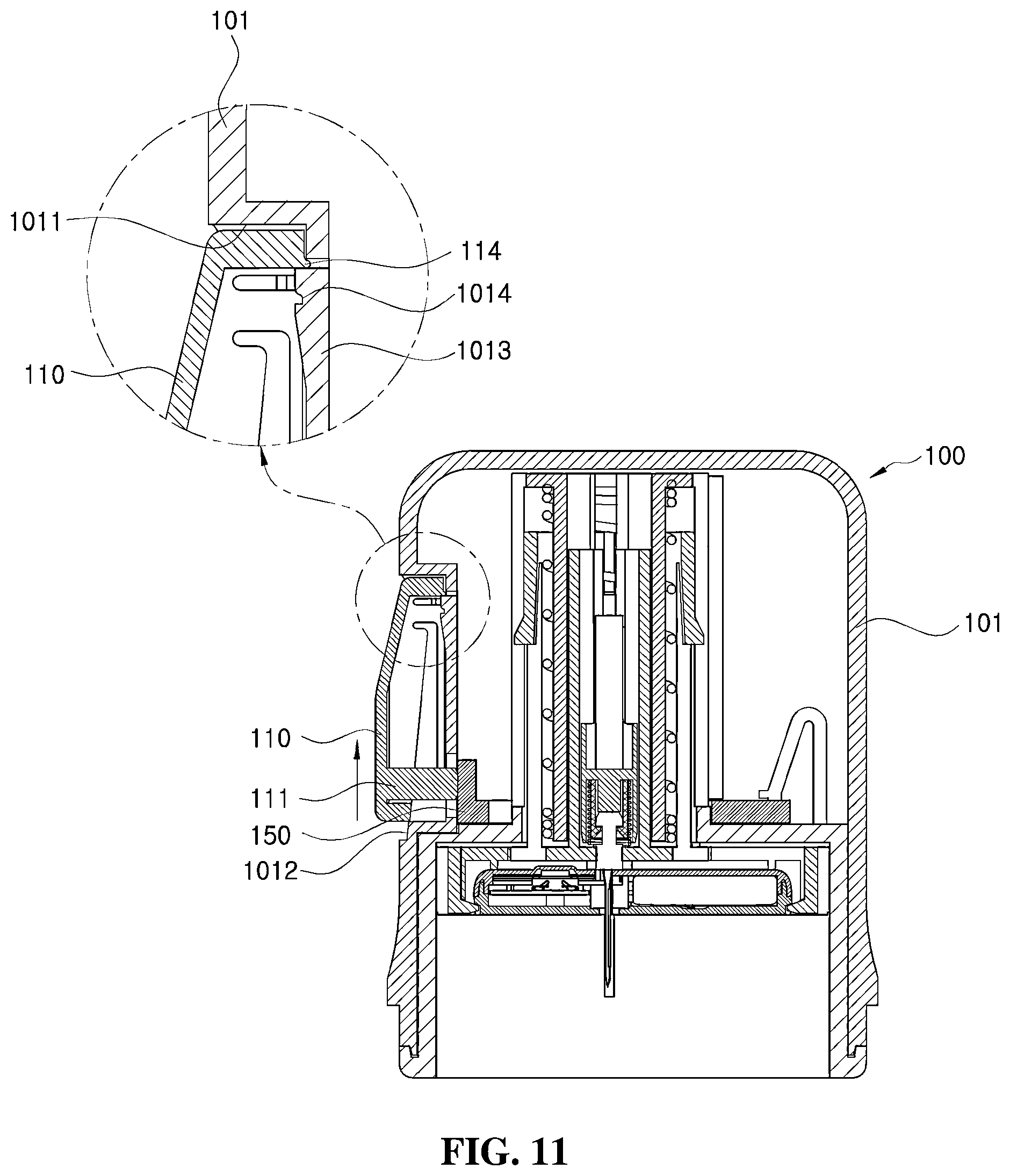Patent US12396665 Figure 11 – Continuous blood glucose measurement apparatus