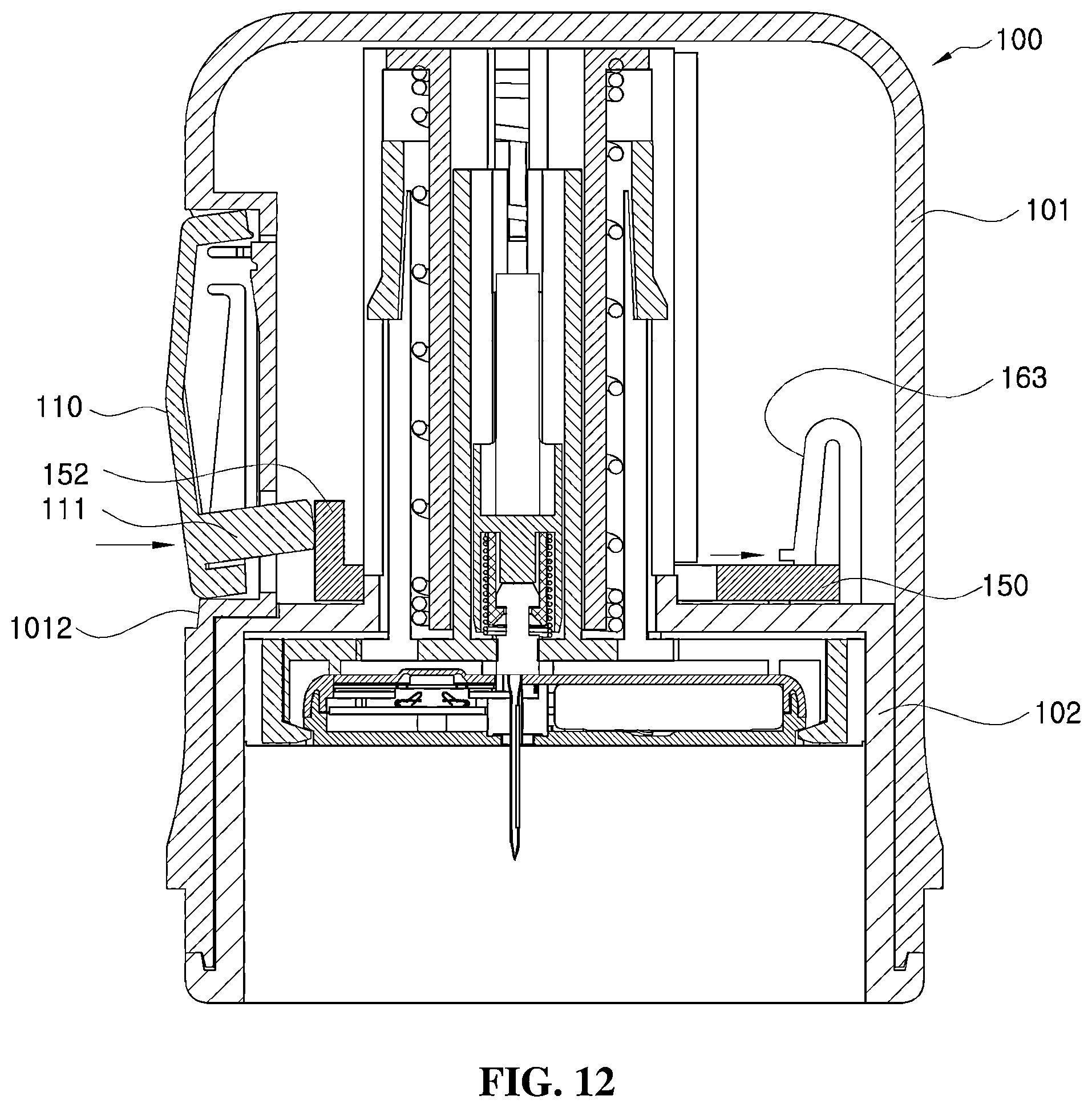 Patent US12396665 Figure 12 – Continuous blood glucose measurement apparatus