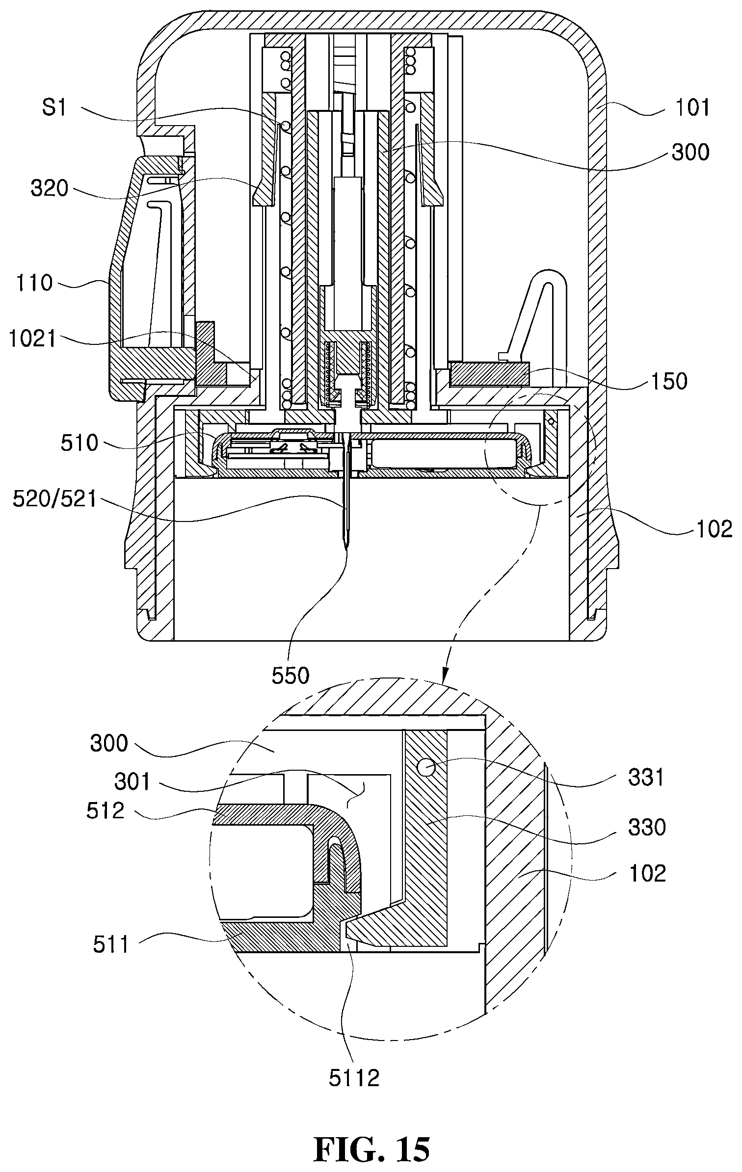 Patent US12396665 Figure 15 – Continuous blood glucose measurement apparatus