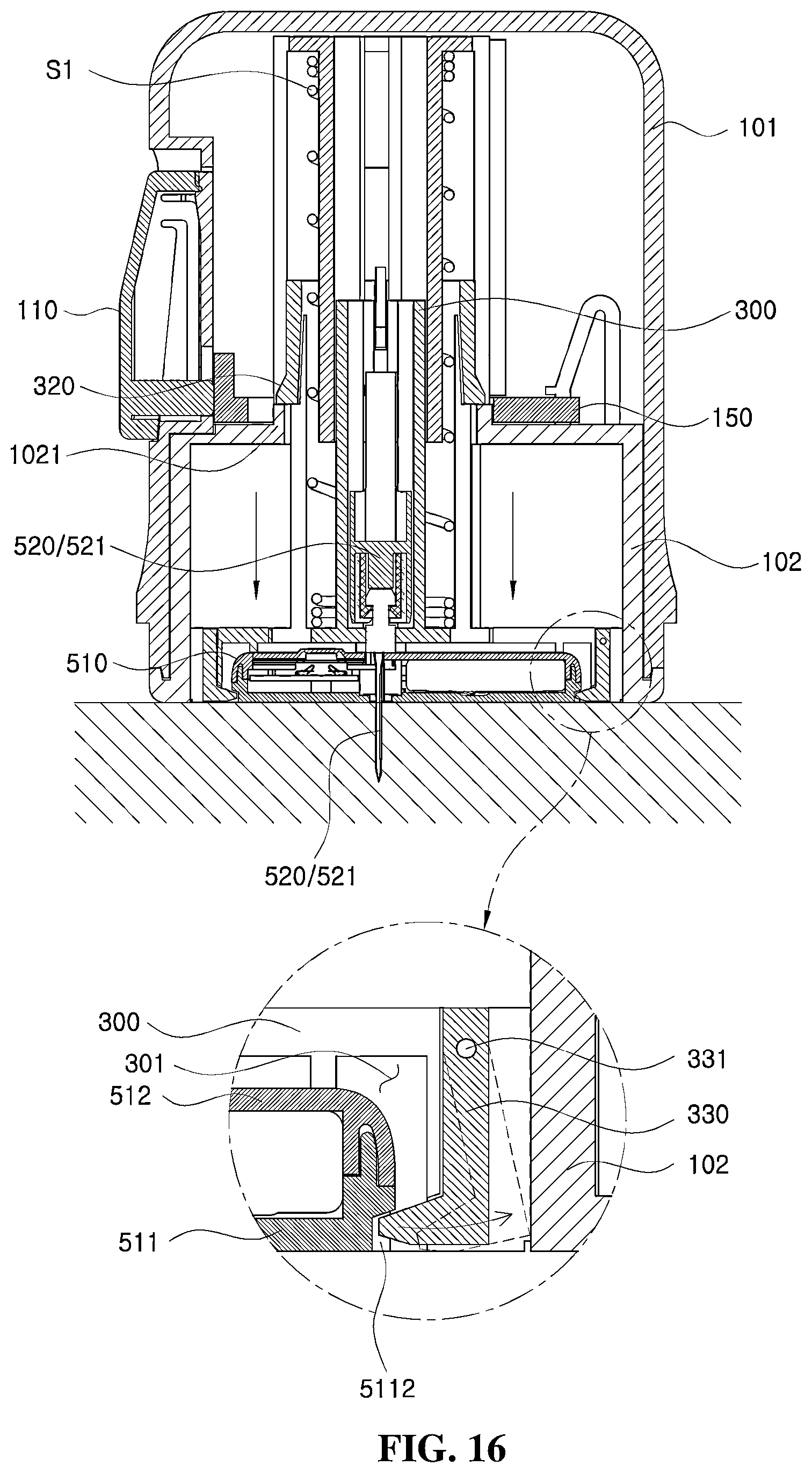 Patent US12396665 Figure 16 – Continuous blood glucose measurement apparatus