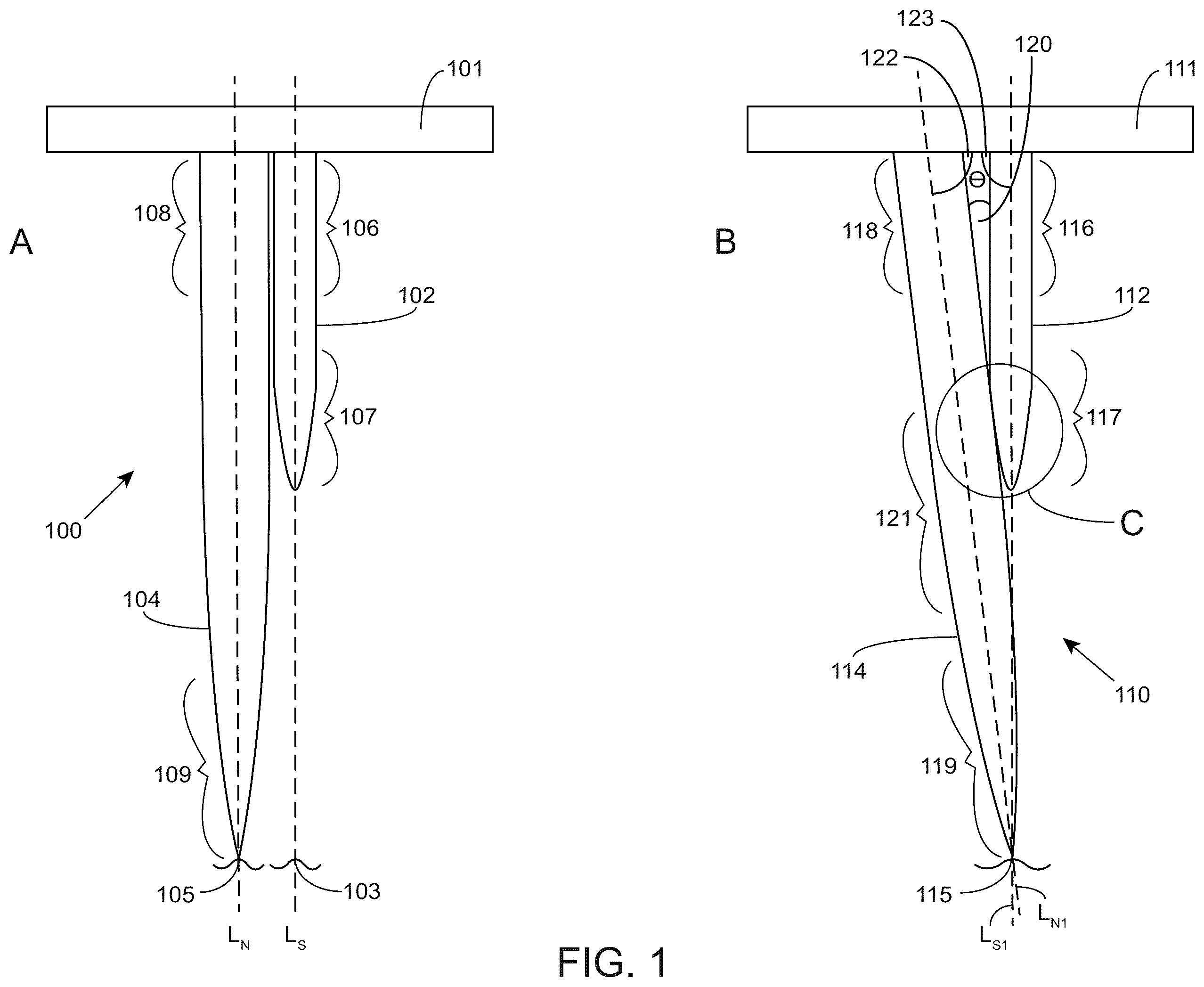 Patent US12396666 Figure 1 – Analyte sensing devices and methods