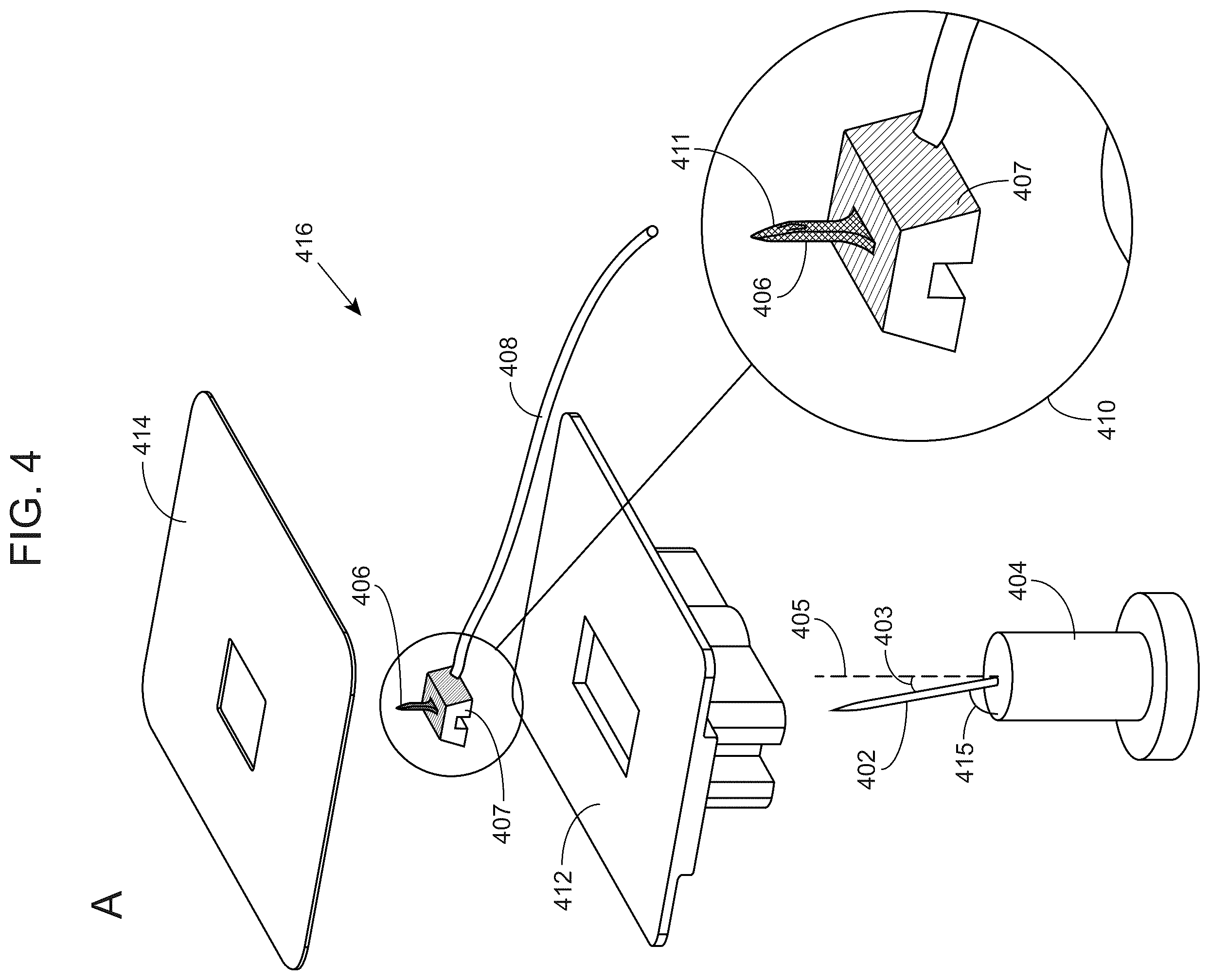 Patent US12396666 Figure 4 – Analyte sensing devices and methods