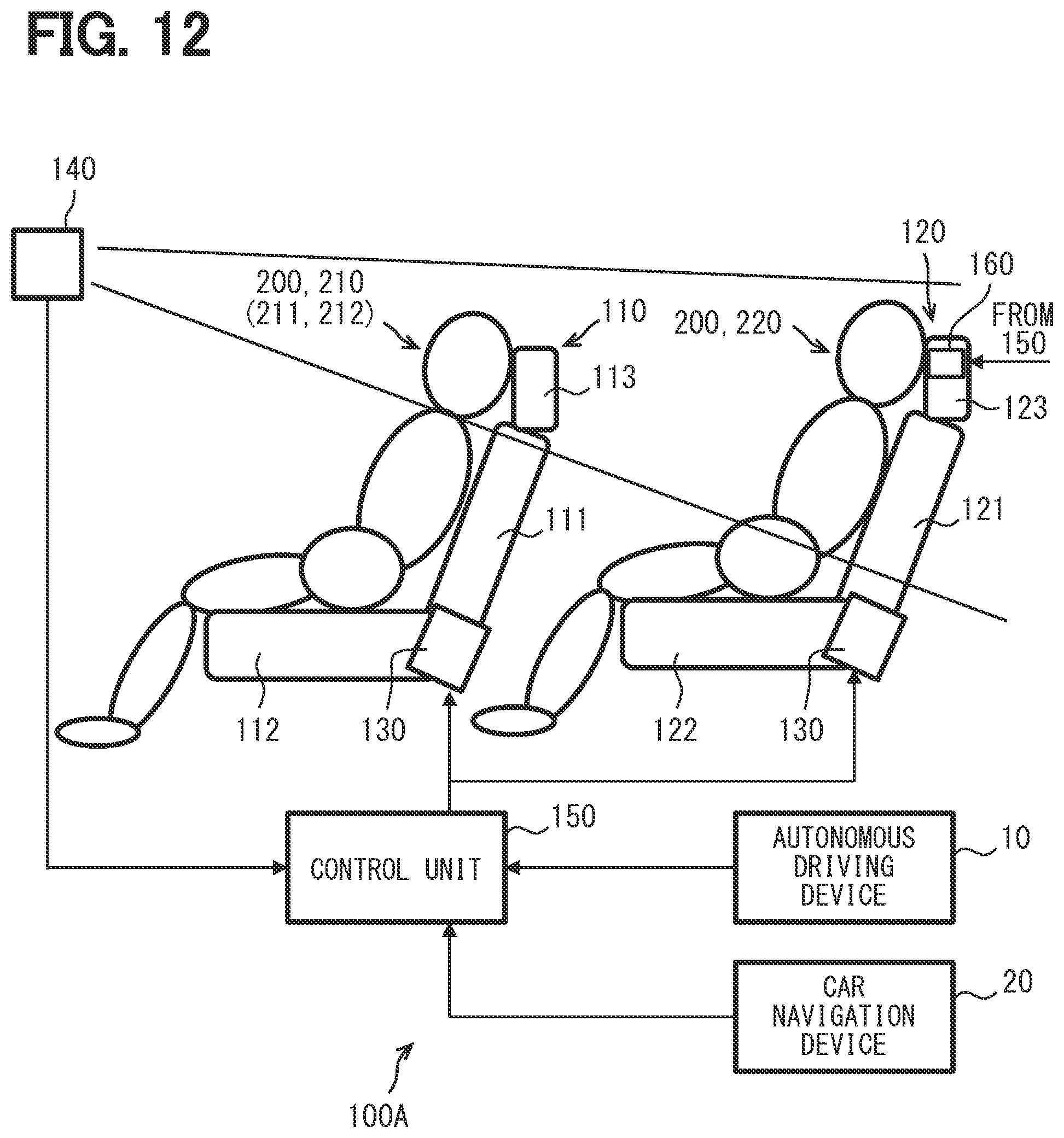 Patent US12396670 Figure 5 – Seat reclining position control device
