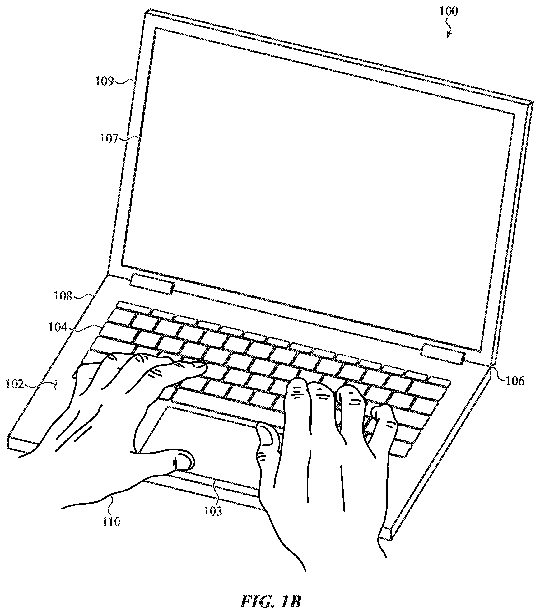 Patent US12396677 Figure 2 – Portable electronic device having an integrated bio-sensor