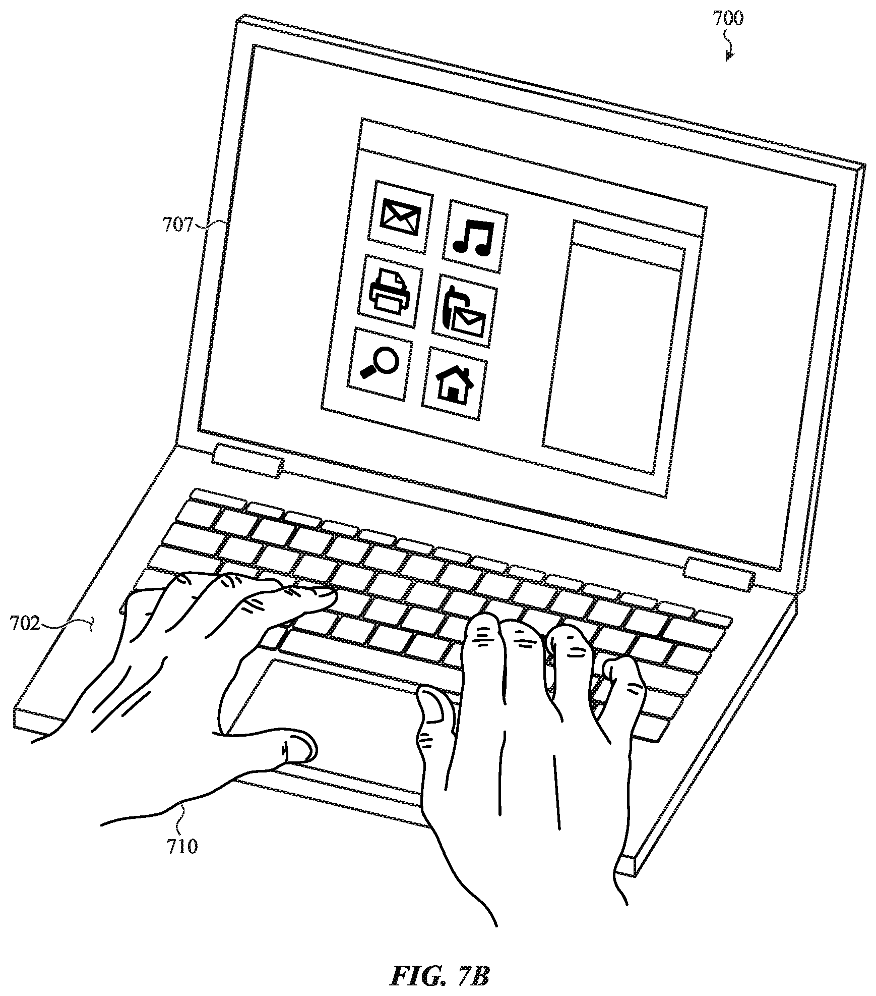Patent US12396677 Figure 8 – Portable electronic device having an integrated bio-sensor