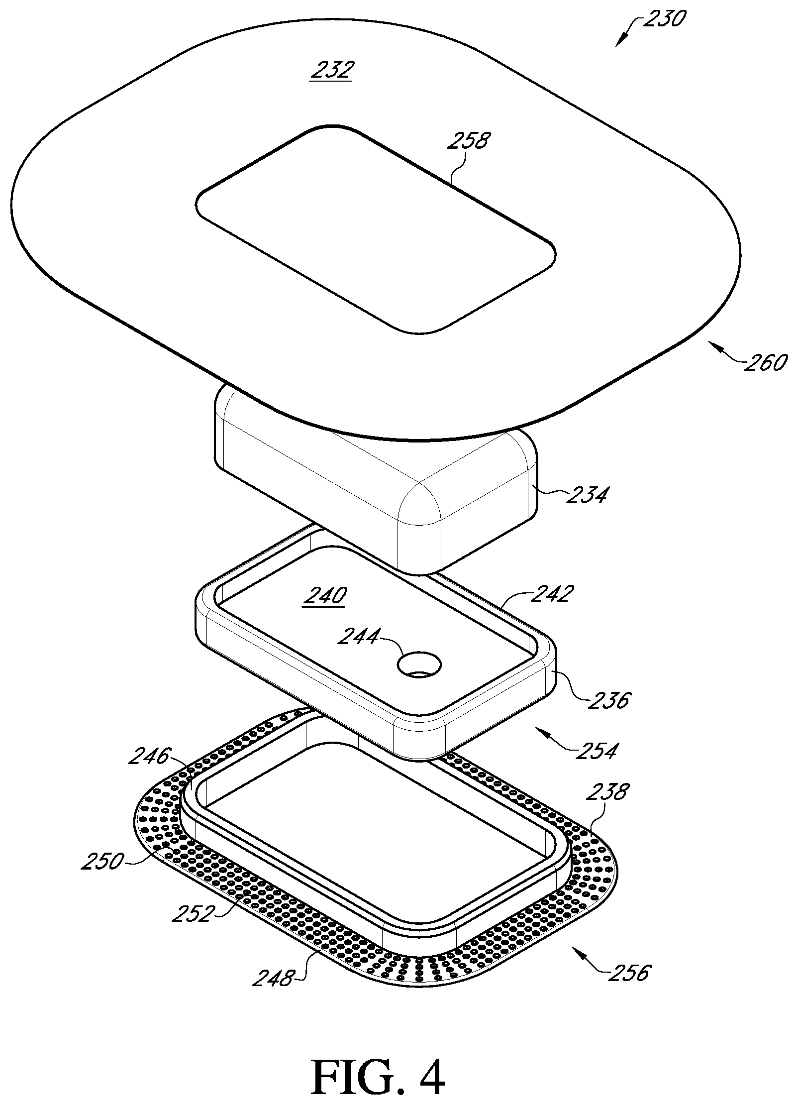 Patent US12396682 Figure 4 – Systems and methods for securing a continuous analyte sensor to a host