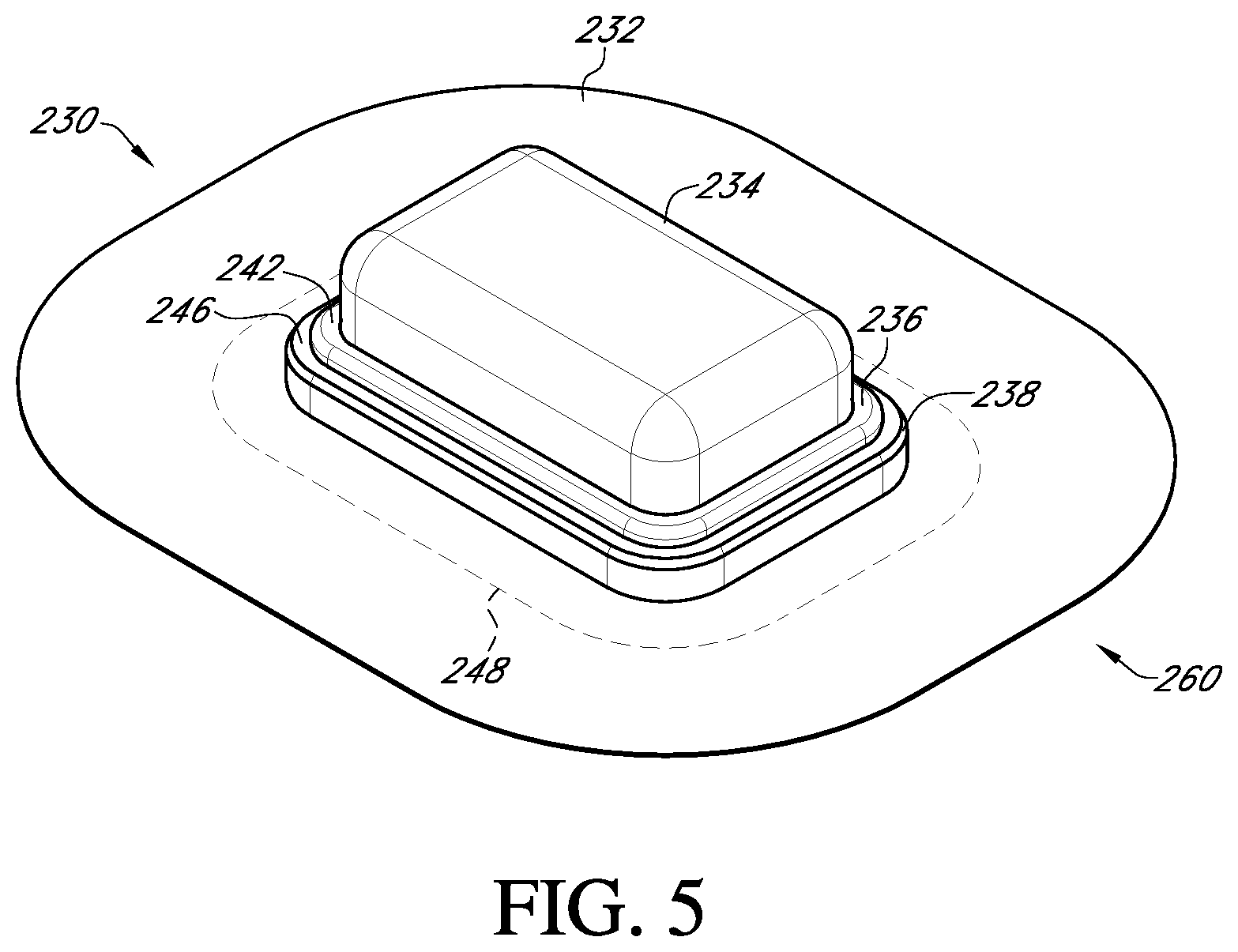Patent US12396682 Figure 5 – Systems and methods for securing a continuous analyte sensor to a host