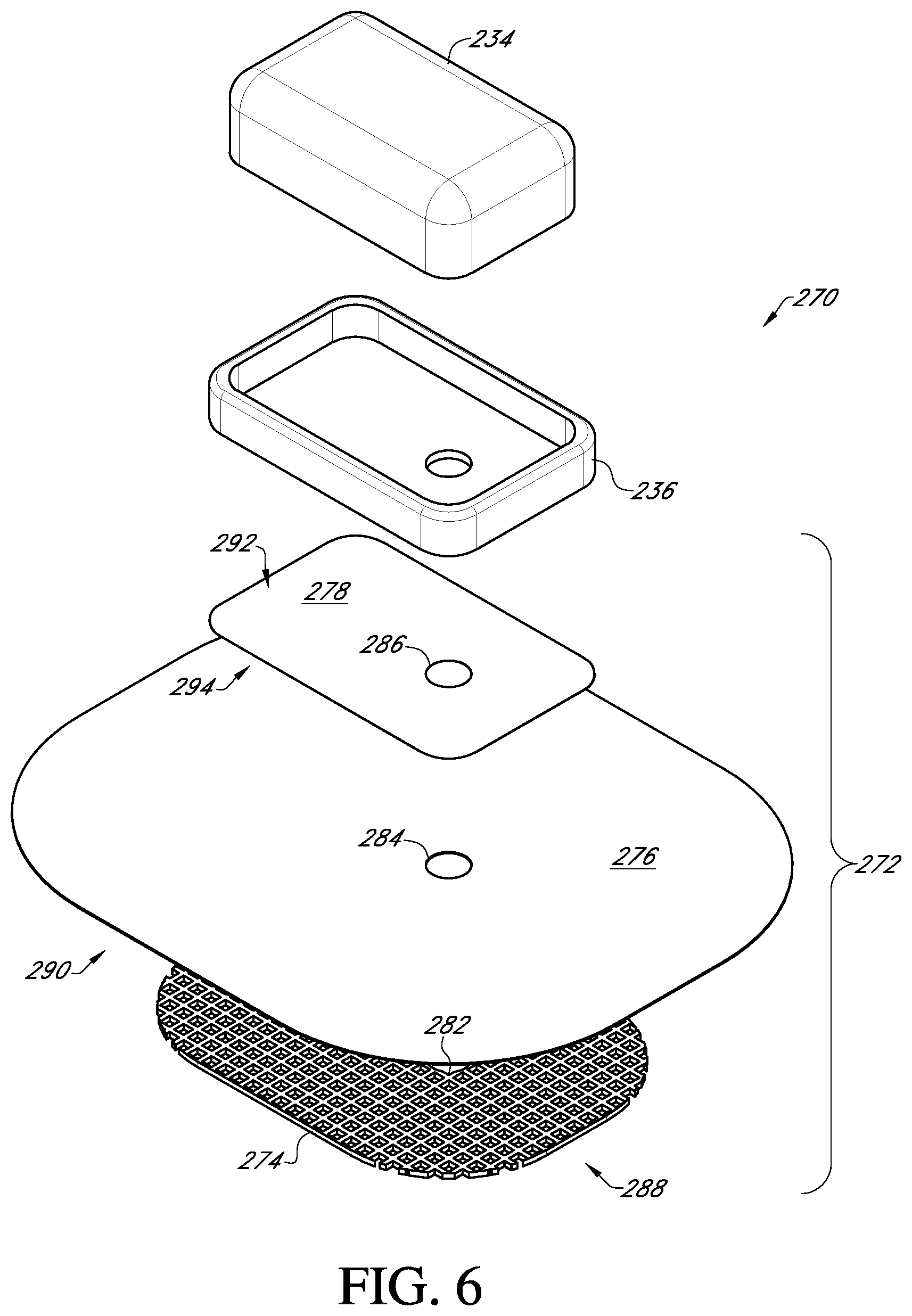 Patent US12396682 Figure 6 – Systems and methods for securing a continuous analyte sensor to a host