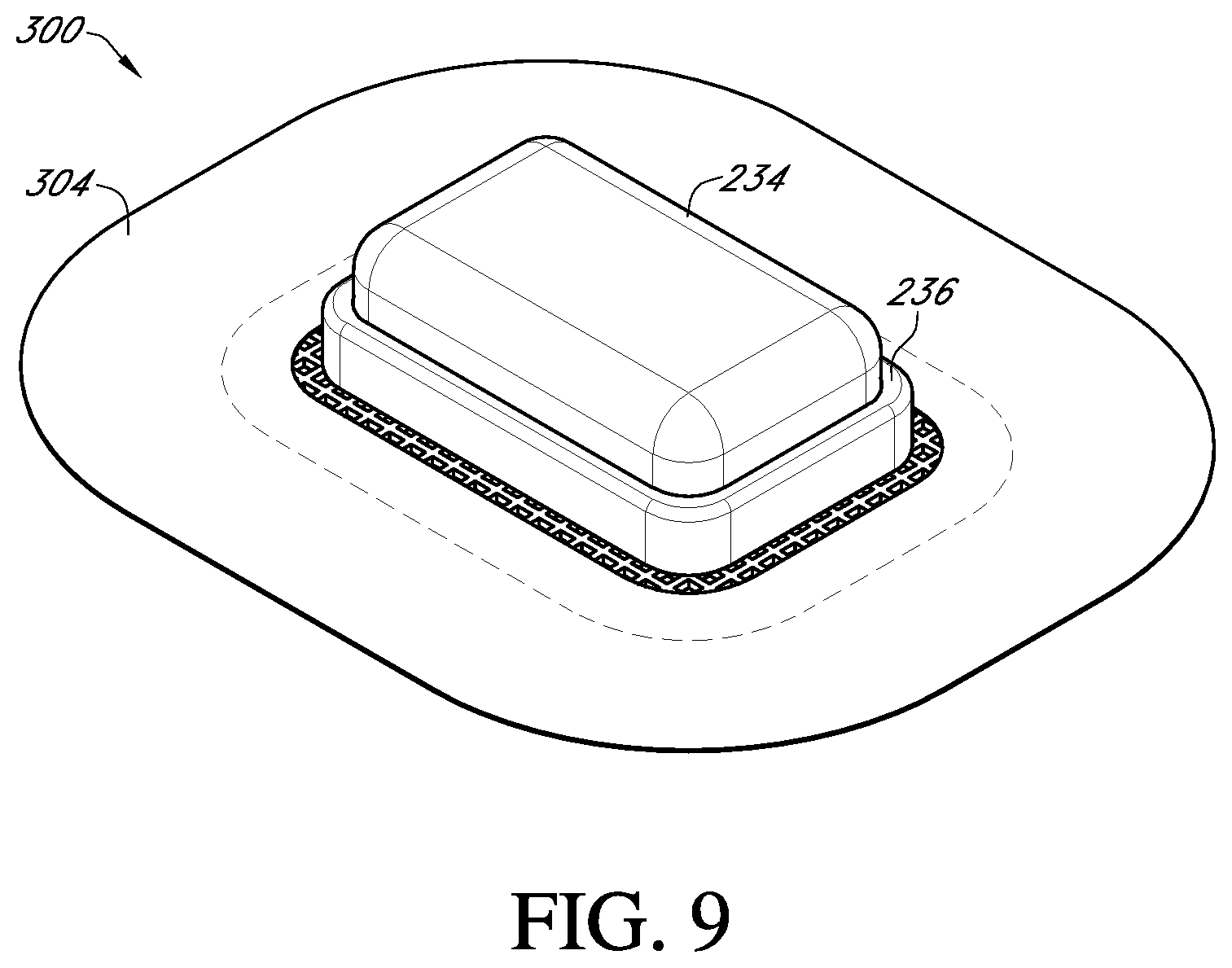 Patent US12396682 Figure 9 – Systems and methods for securing a continuous analyte sensor to a host