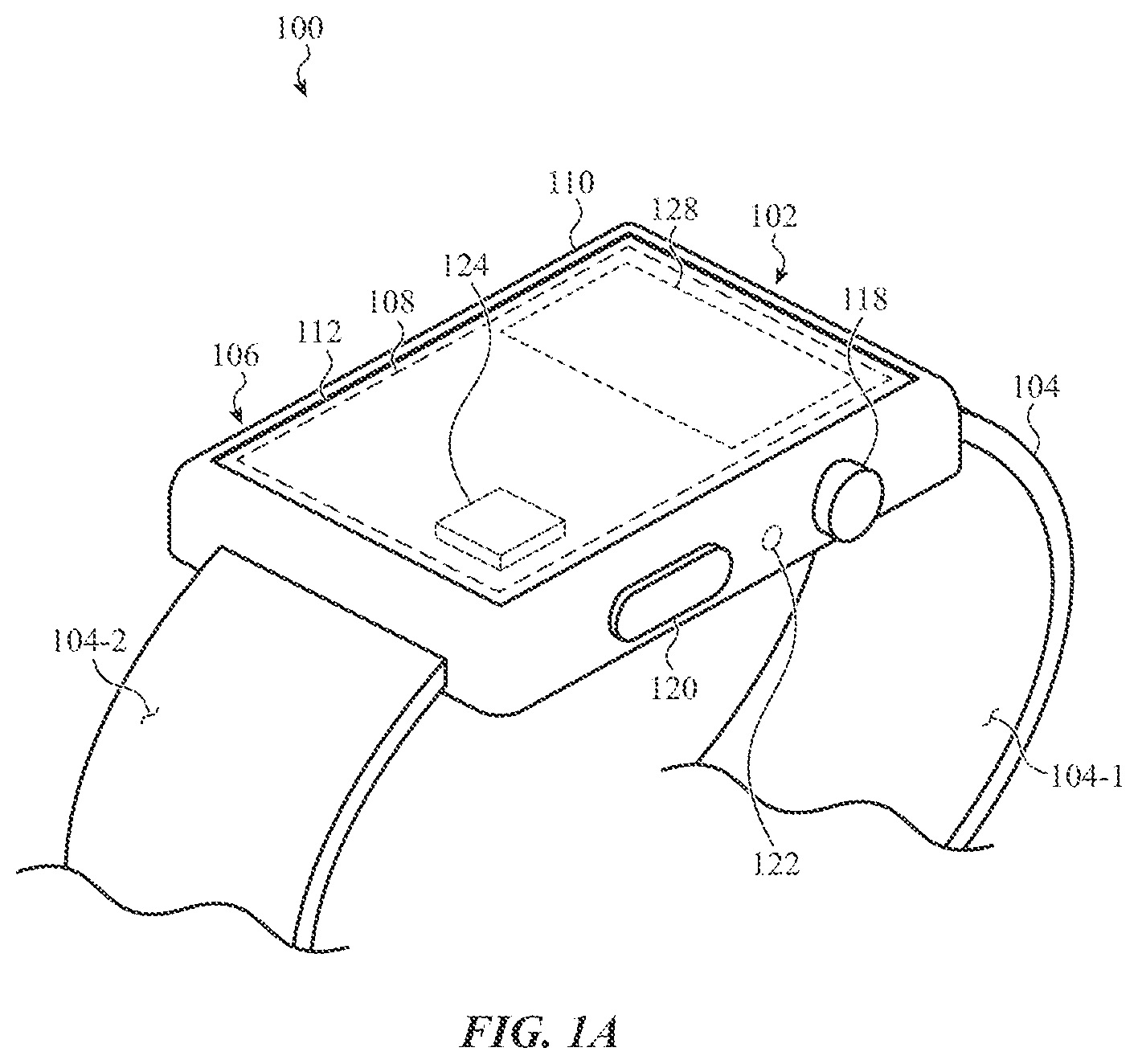 Patent US12396686 Figure 1 – Sensing health parameters in wearable devices