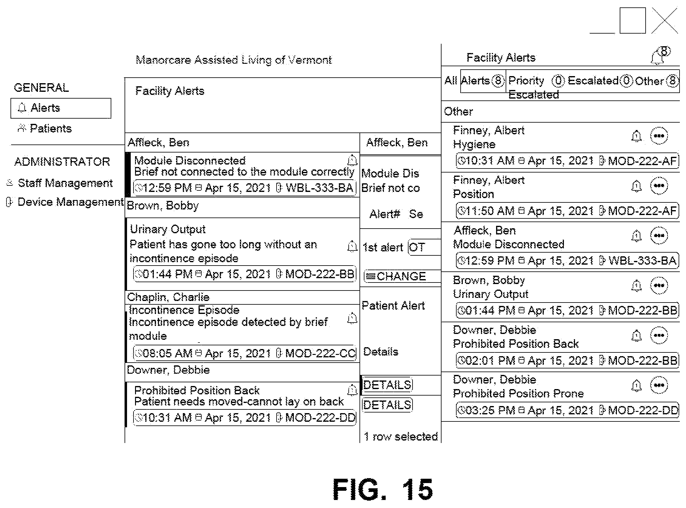 Patent US12396688 Figure 15 – Medical monitoring system