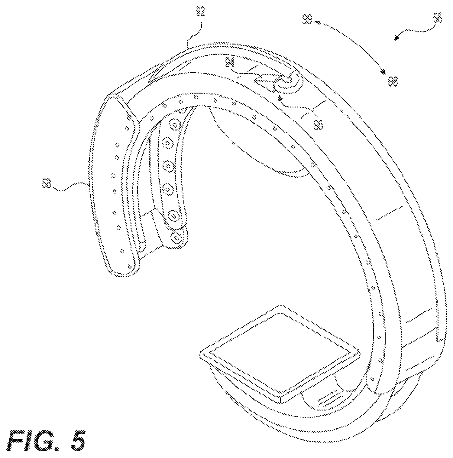 Patent US12396692 Figure 5 – Compound curve cable chain