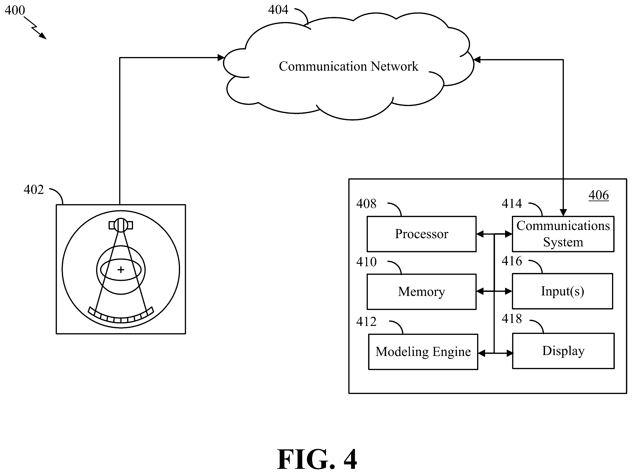 Patent US12396696 Figure 4 – Physiological modeling of multiphase intra-arterial CT angiography for hepatic embolization therapy