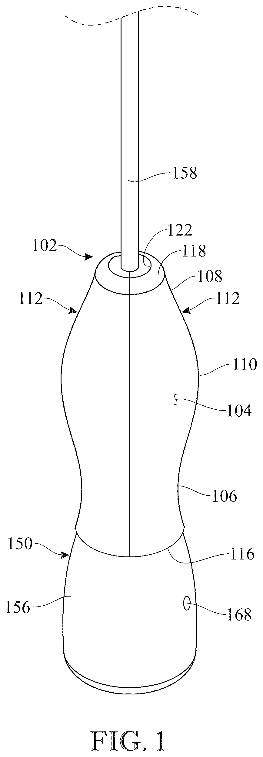 Patent US12396704 Figure 1 – Ultrasonic transducer probe holder