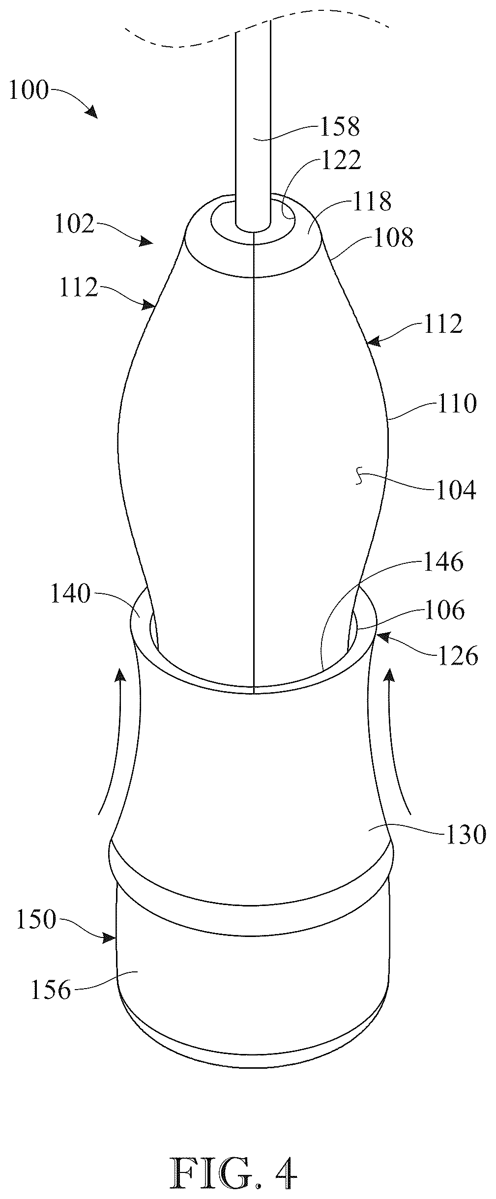 Patent US12396704 Figure 4 – Ultrasonic transducer probe holder