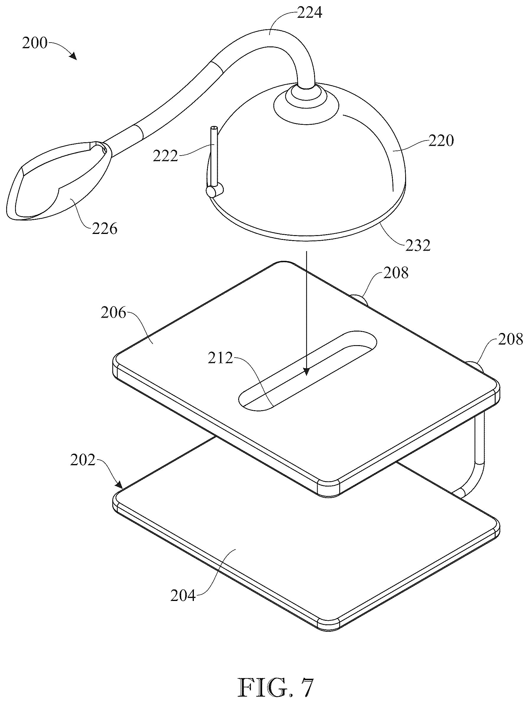 Patent US12396704 Figure 7 – Ultrasonic transducer probe holder