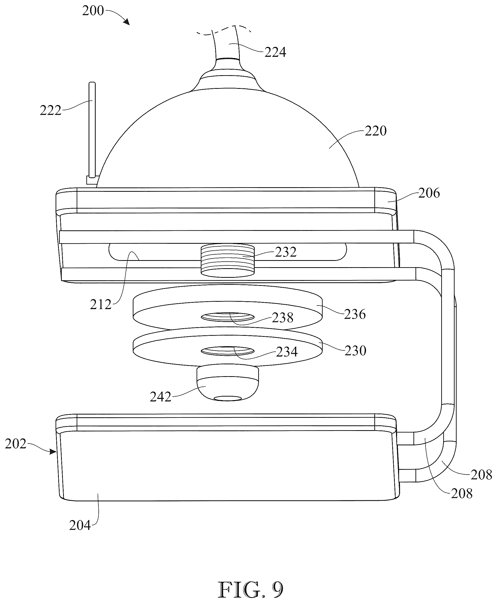 Patent US12396704 Figure 9 – Ultrasonic transducer probe holder